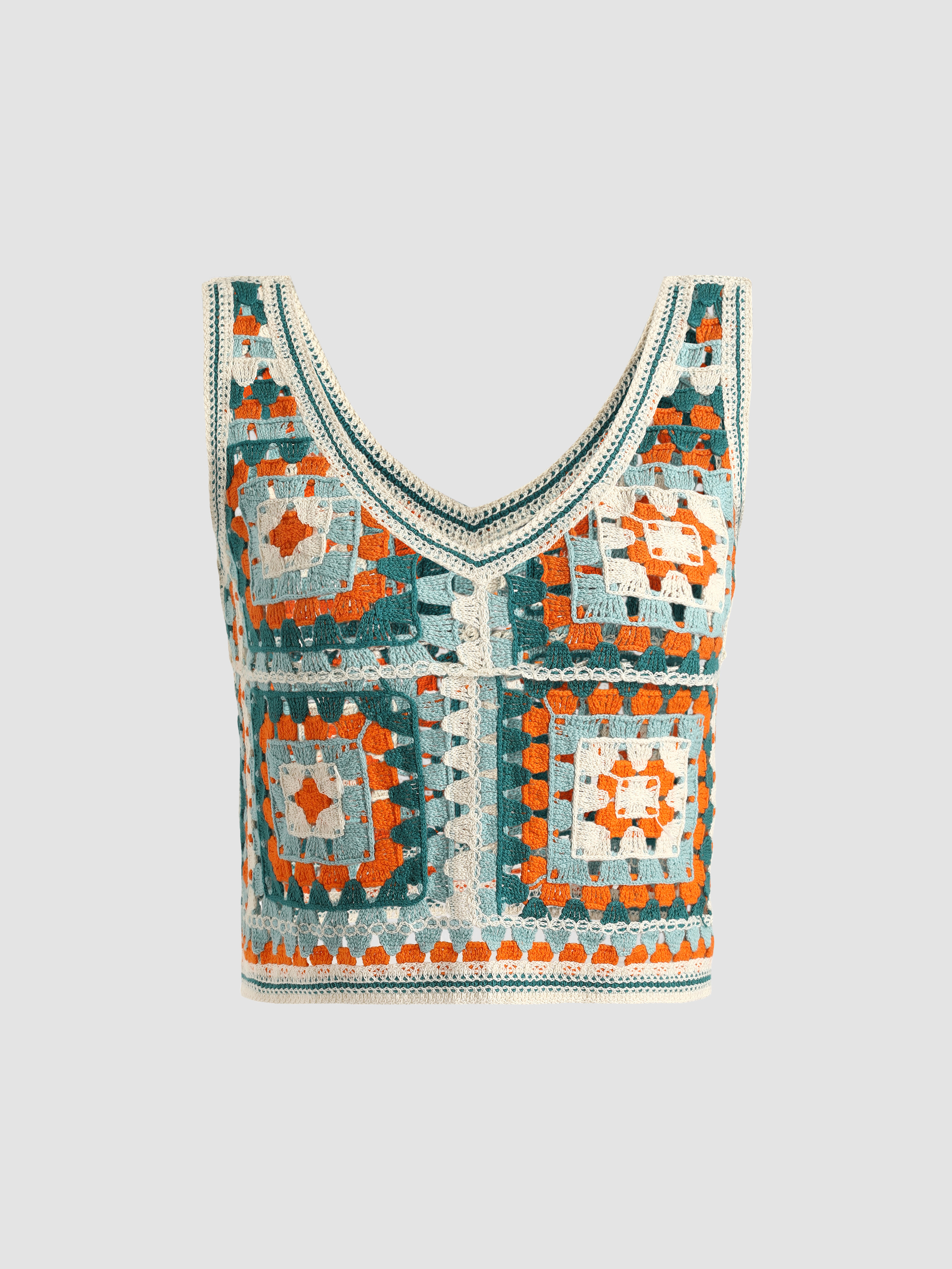 National Style Knitted Vest - Cider