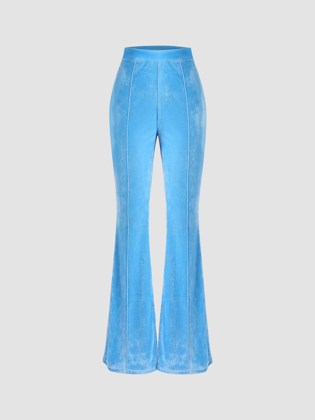 Pantalones acampanados de terciopelo azul Rockstar