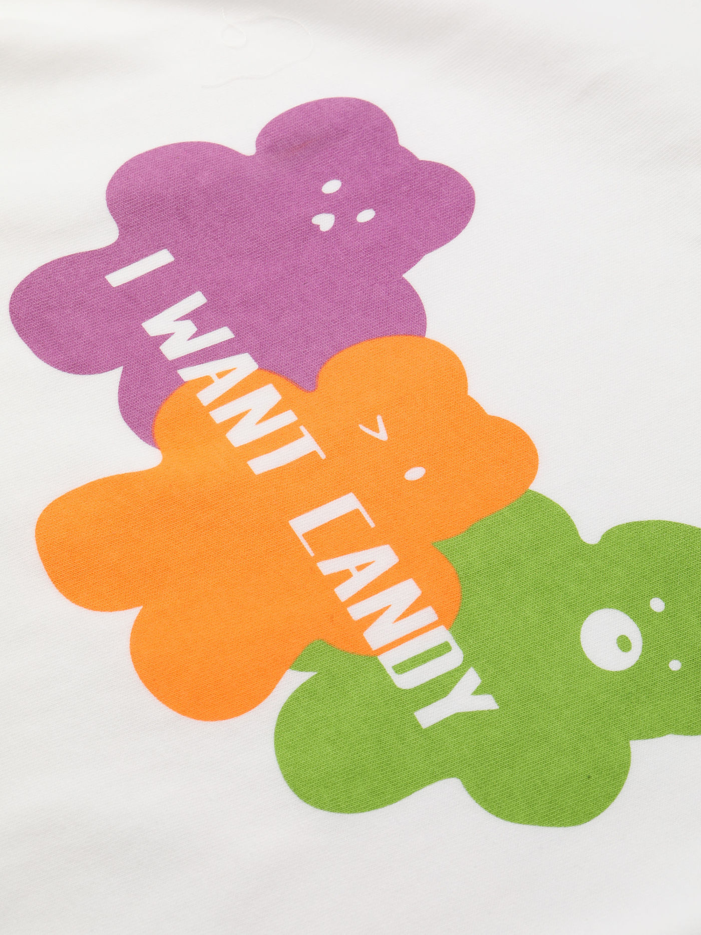 Ich möchte Süßigkeits-Gummibärchen-Sweatshirt