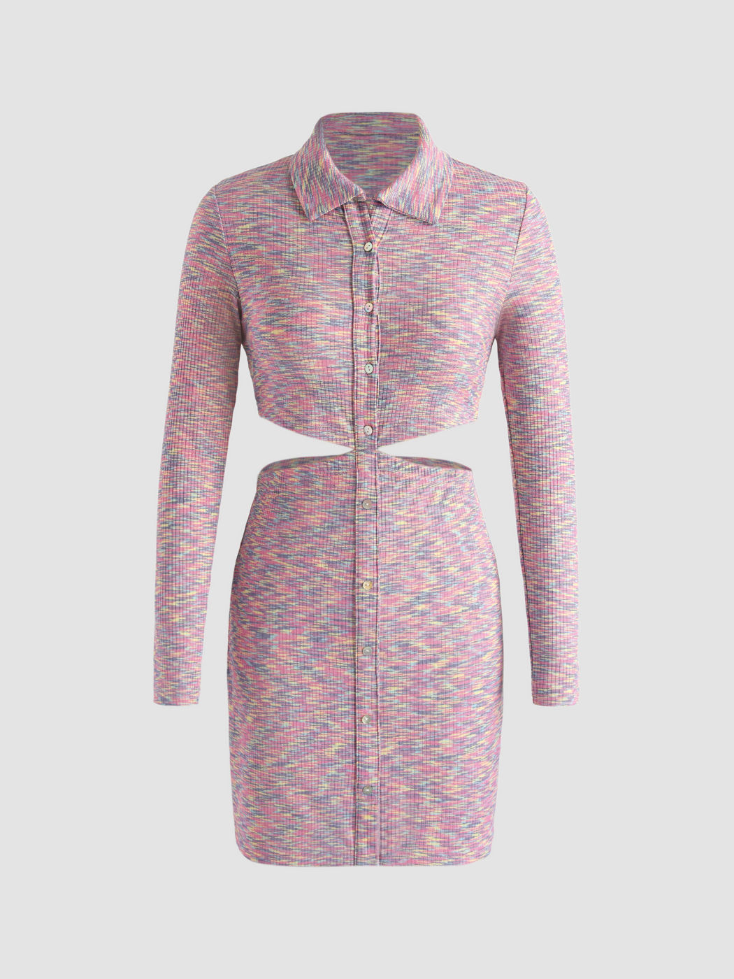 Pink Bodycon Cut Out Dress