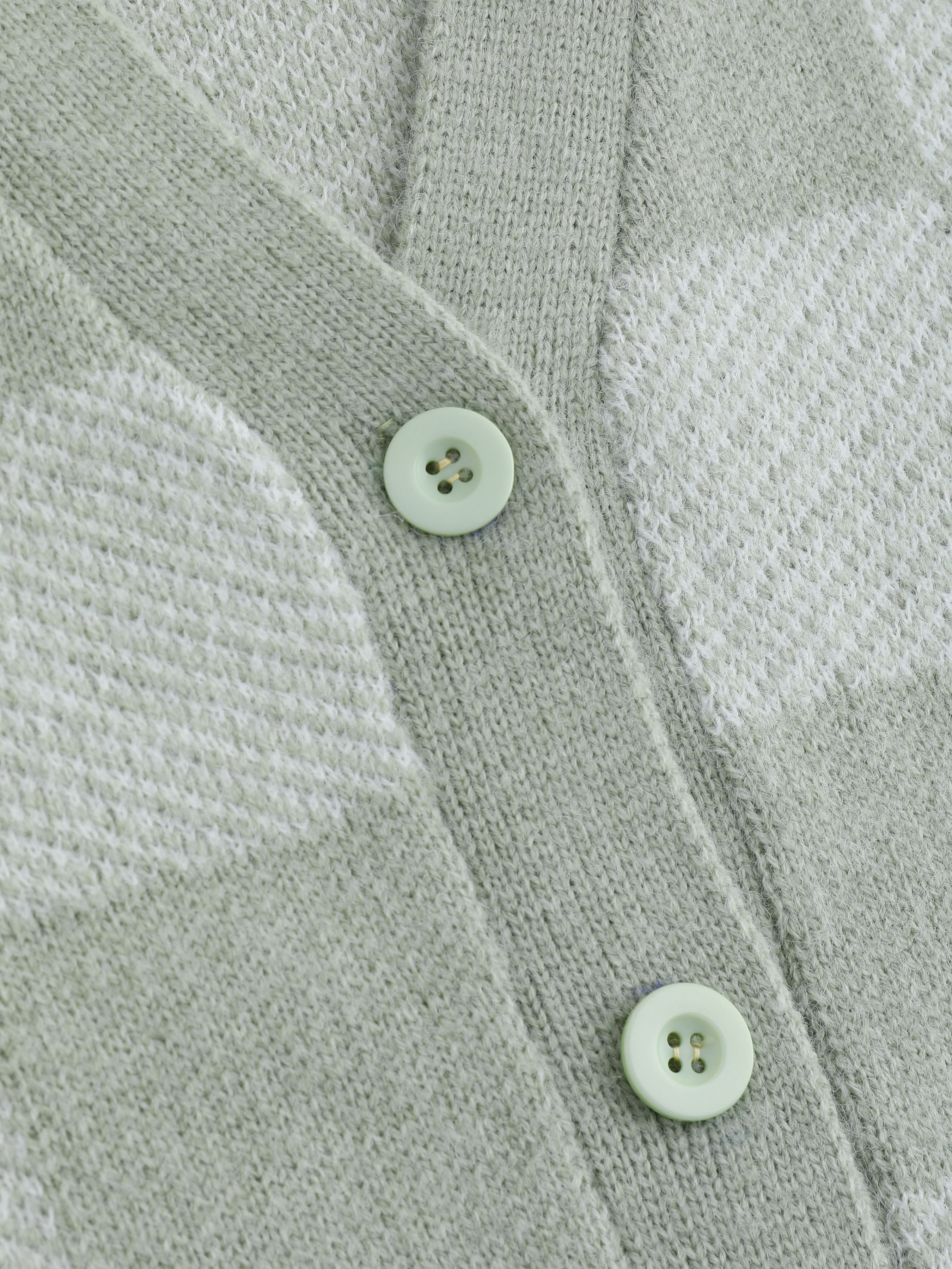 Green Checkerboard Cardigan Green Checkerboard Cardigan