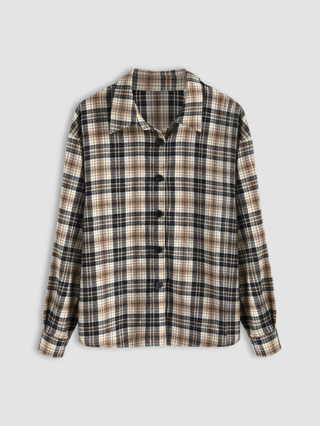 Kariertes Button-Down-Hemd