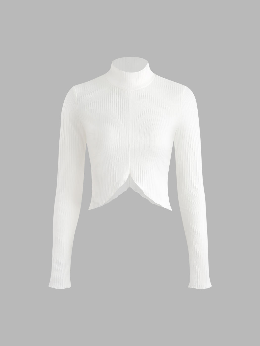 Crop-Top mit Rollkragen
