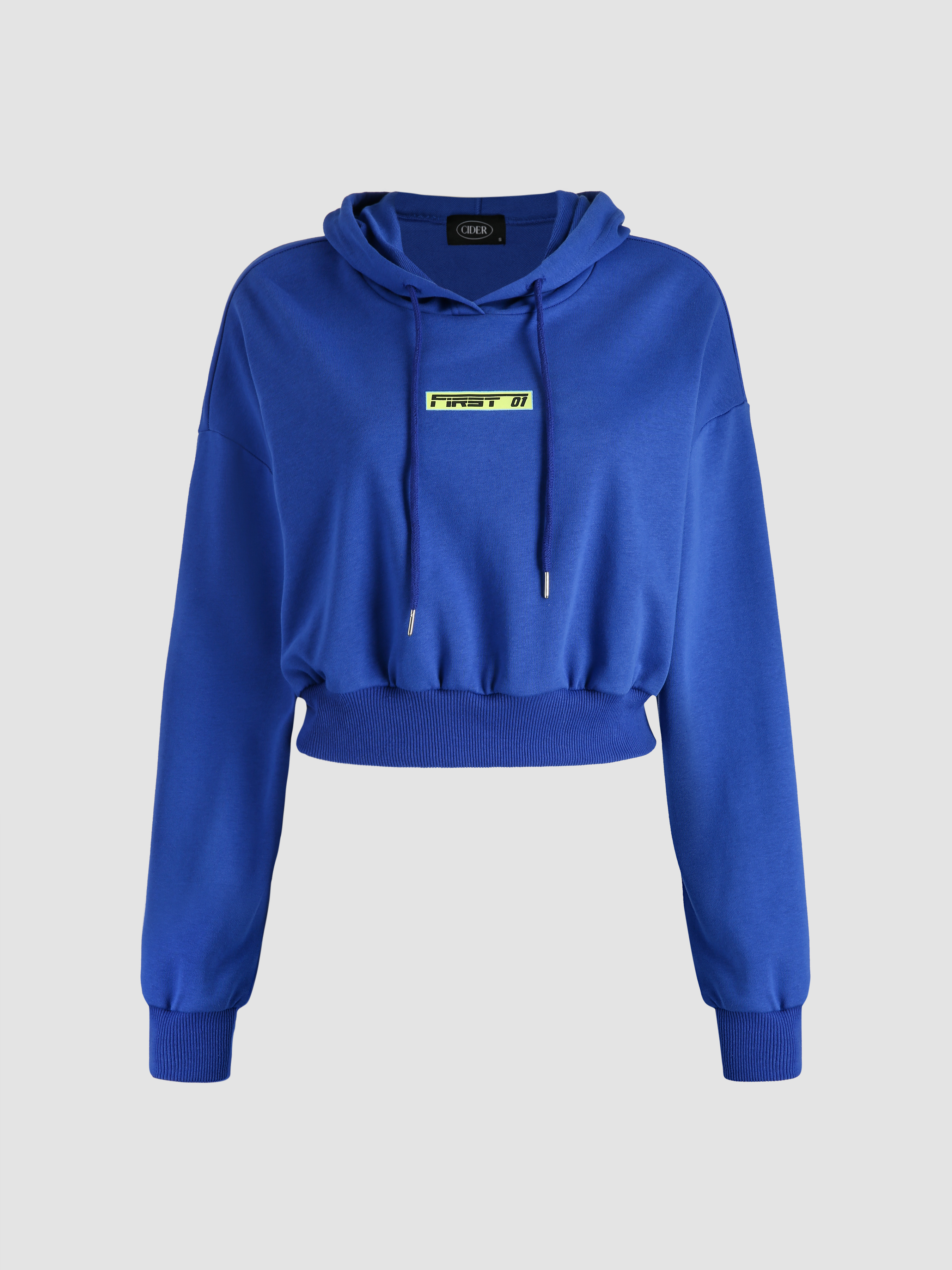 Sporty Blue Hoodies Cider