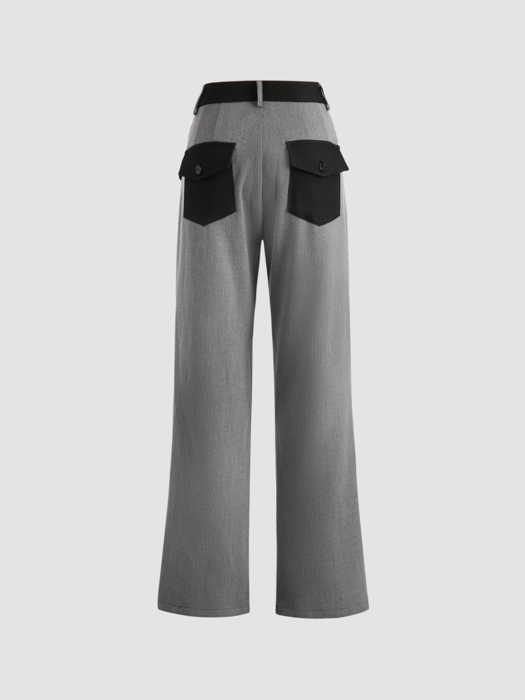 Zweifarbige Hose mit Taschen