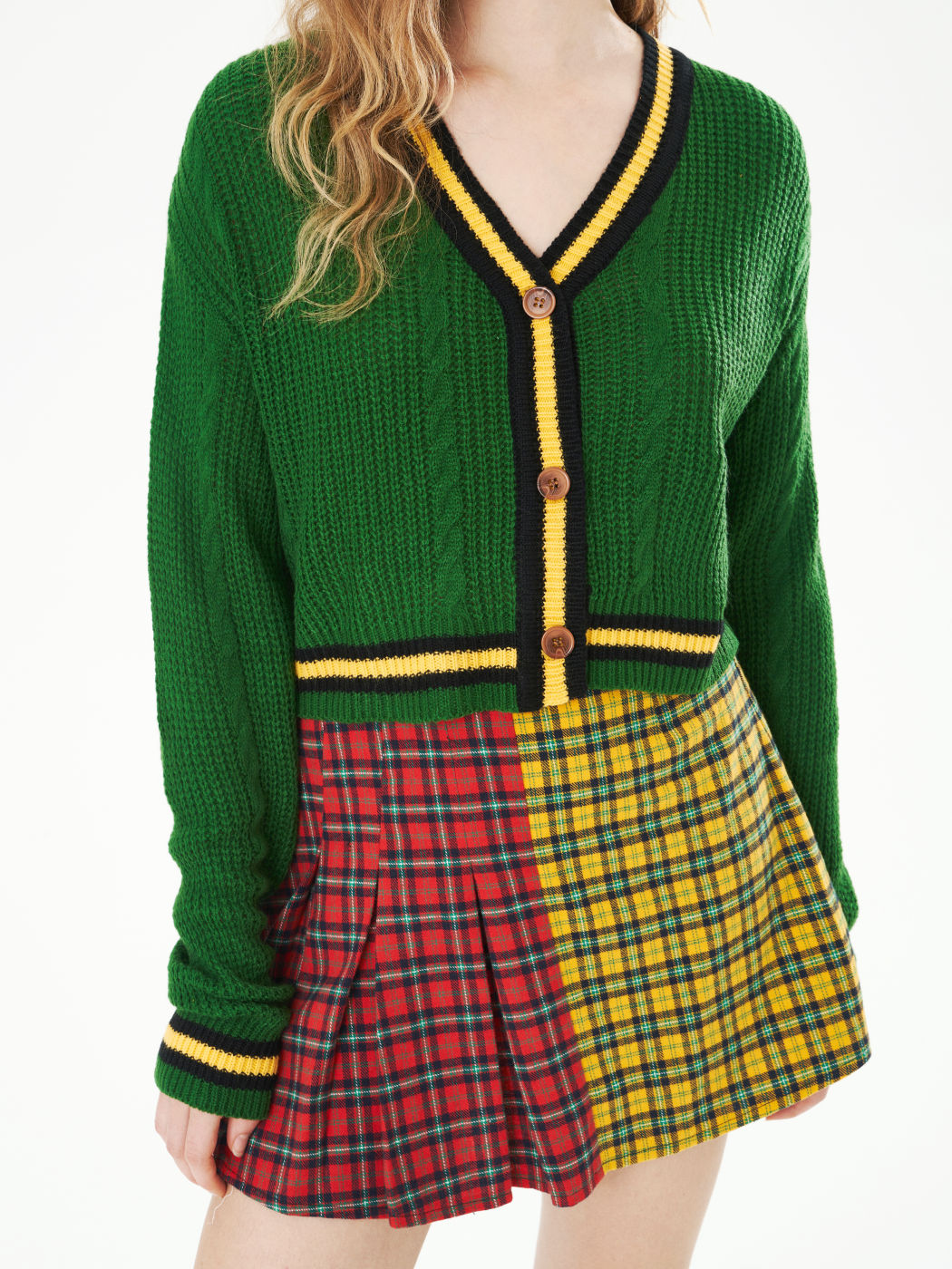 Gib mir die grüne Strickjacke