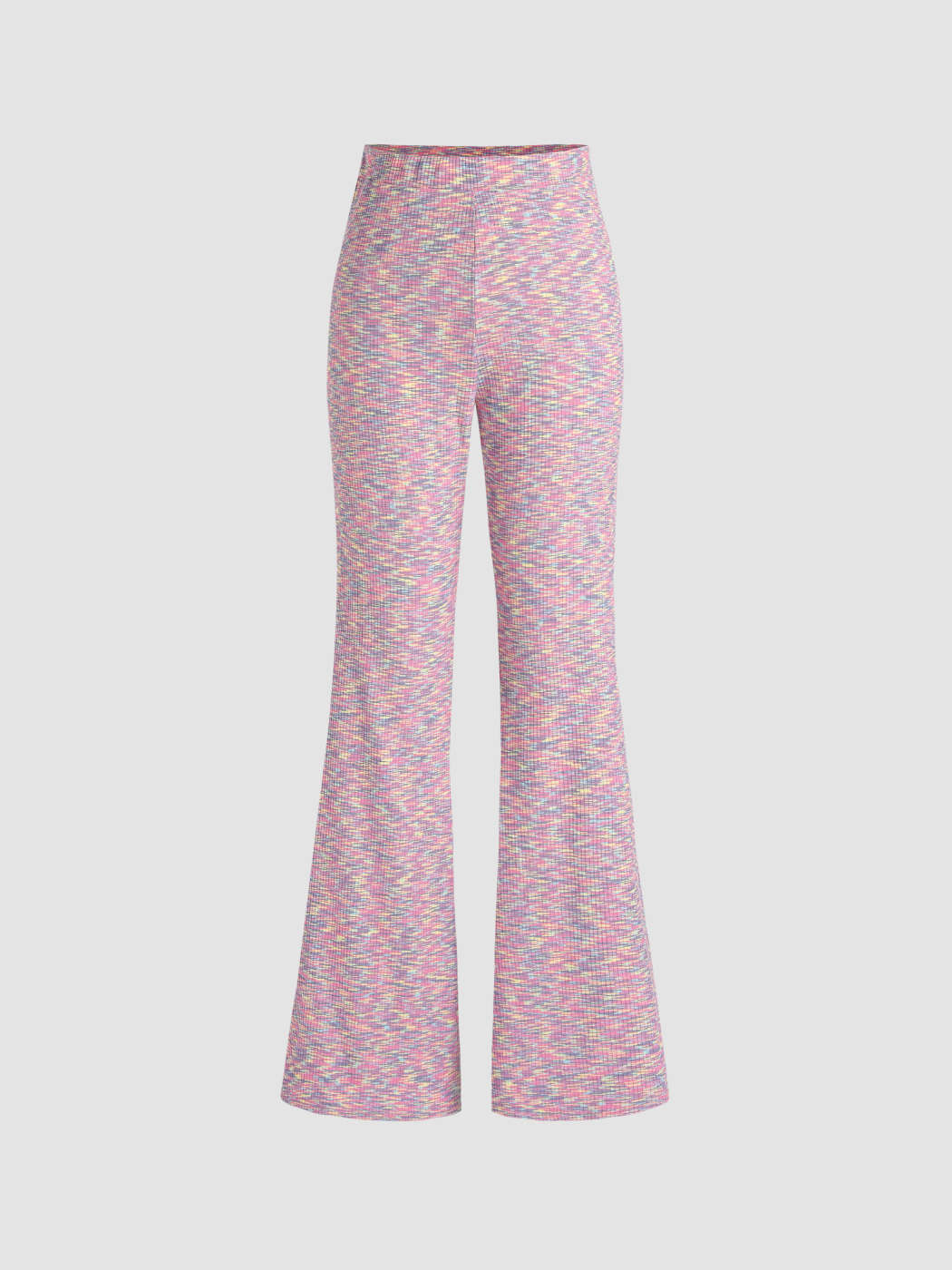 Pantalon évasé en maille colorée Cider