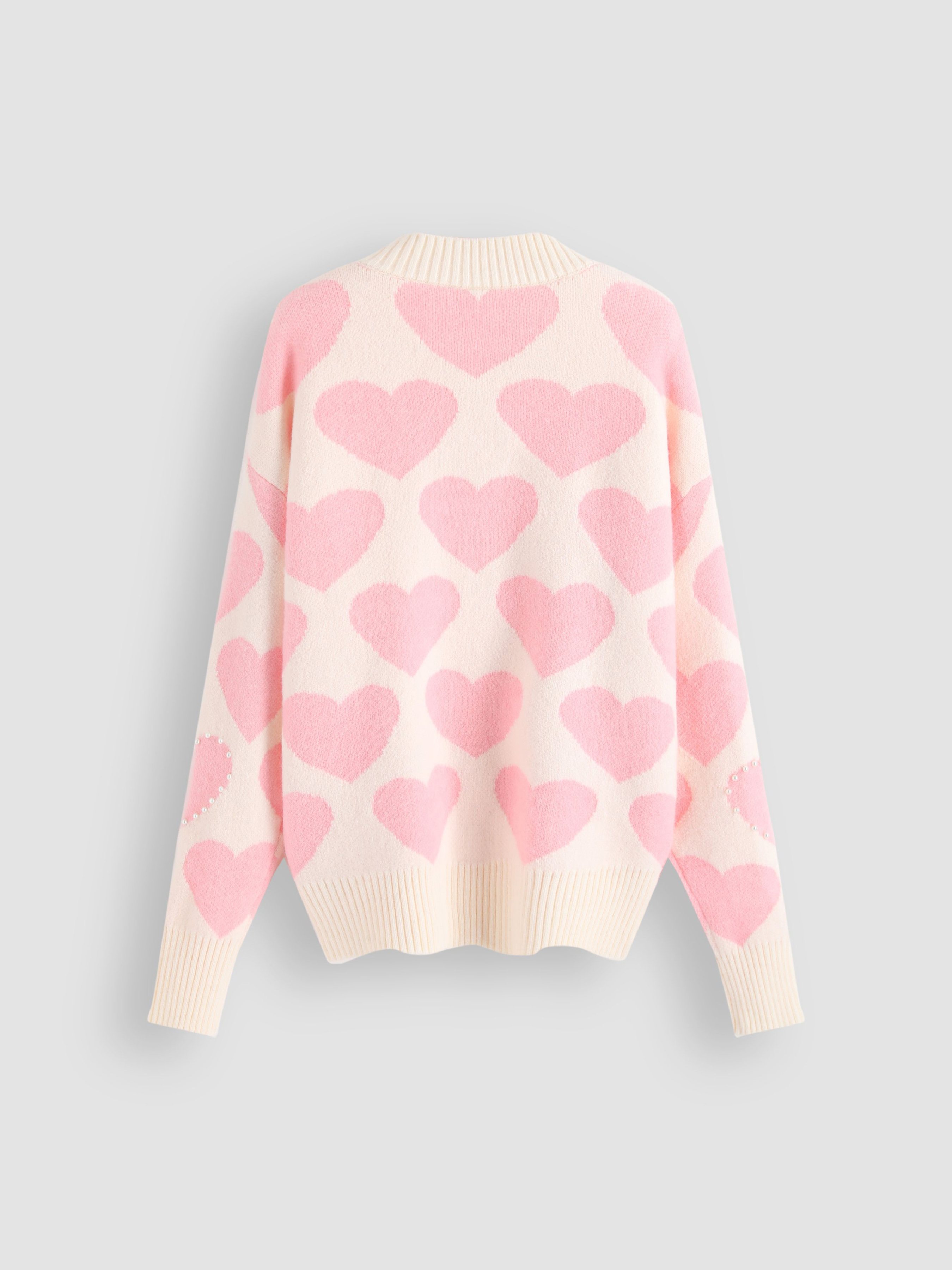 Heart Pattern Pink Flares - Cider