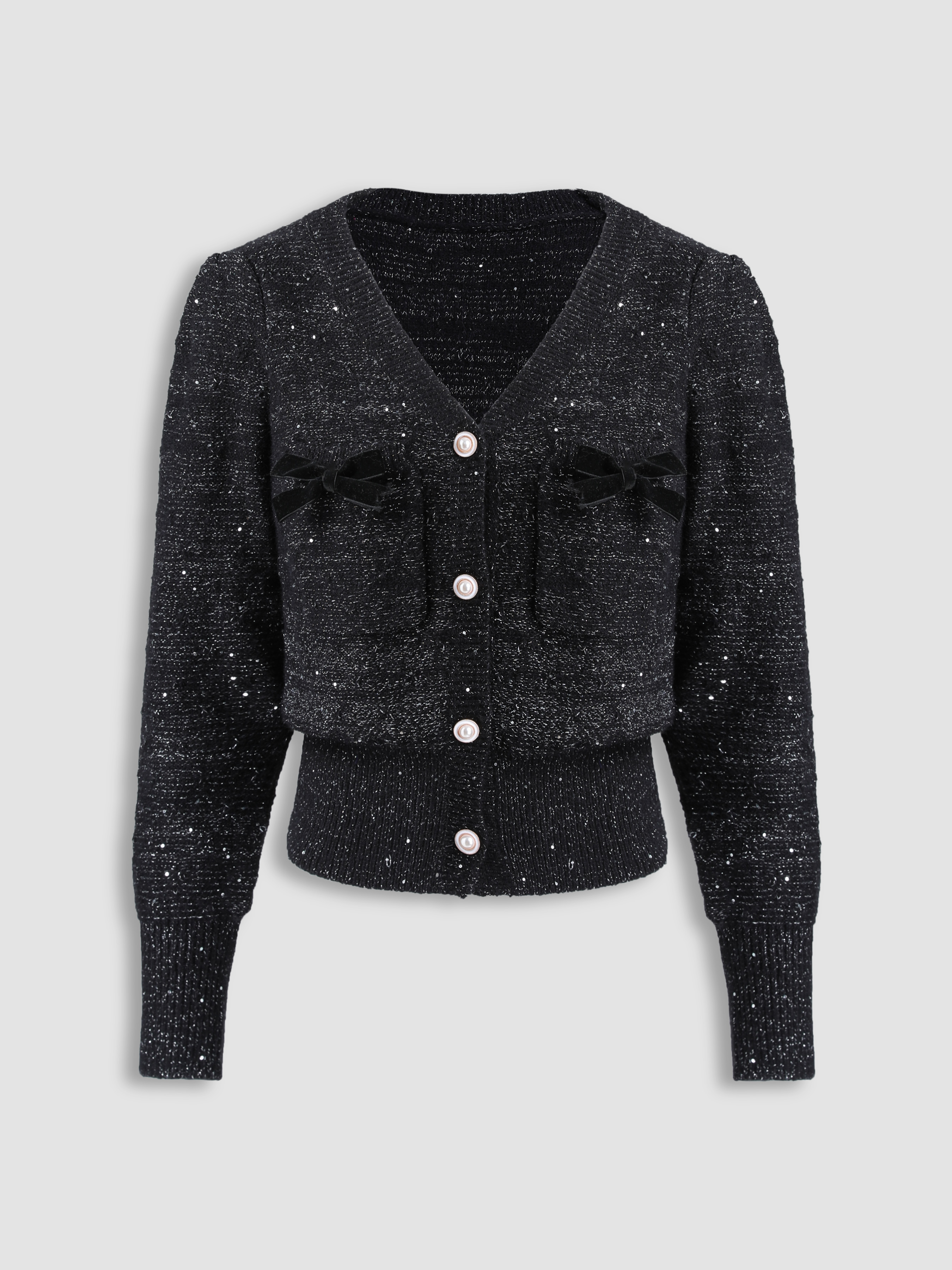 Sprinkled In Fairy Dust Black Cardigan