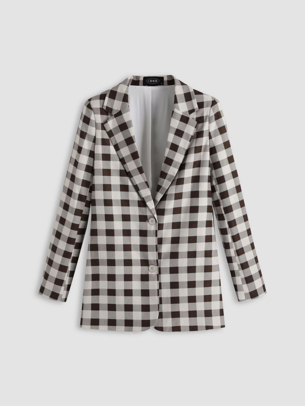 Checkered Casual Blazer