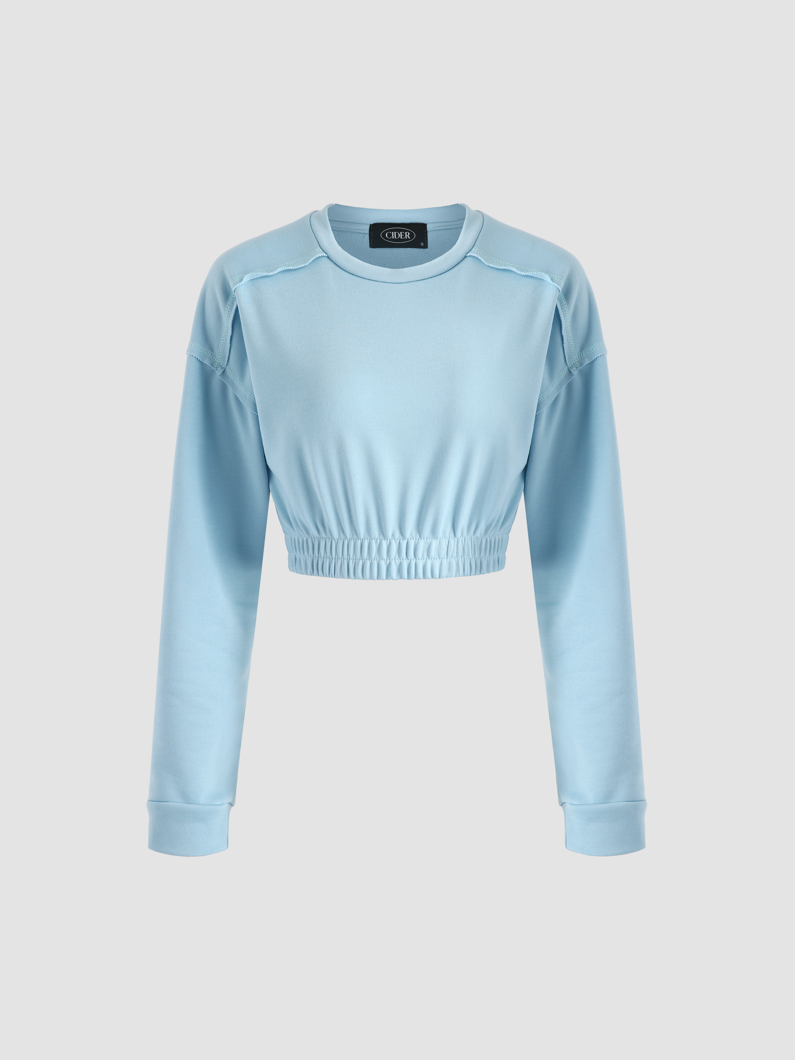 Blue Sporty Crop Top Cider