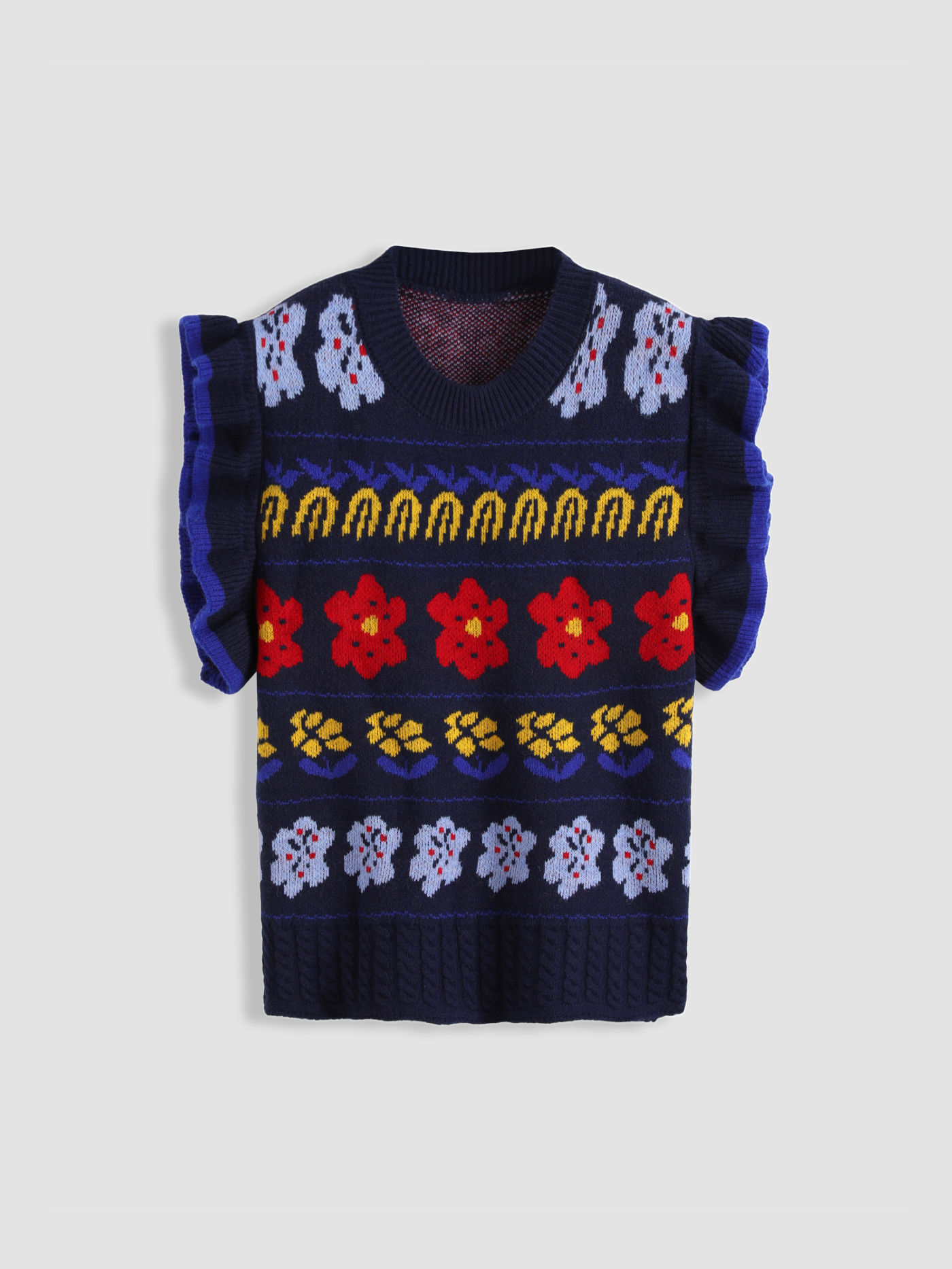 Pullover mit Blumenmuster