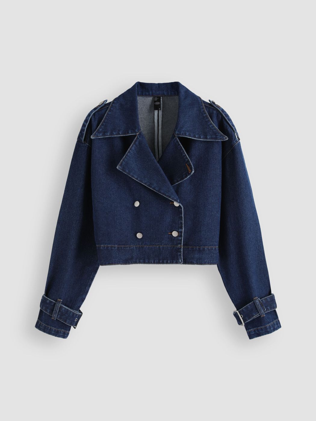 Kurz geschnittene Jeansjacke
