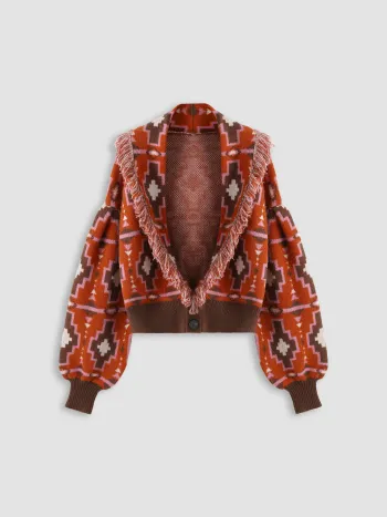 Boho Sweater With Tassels