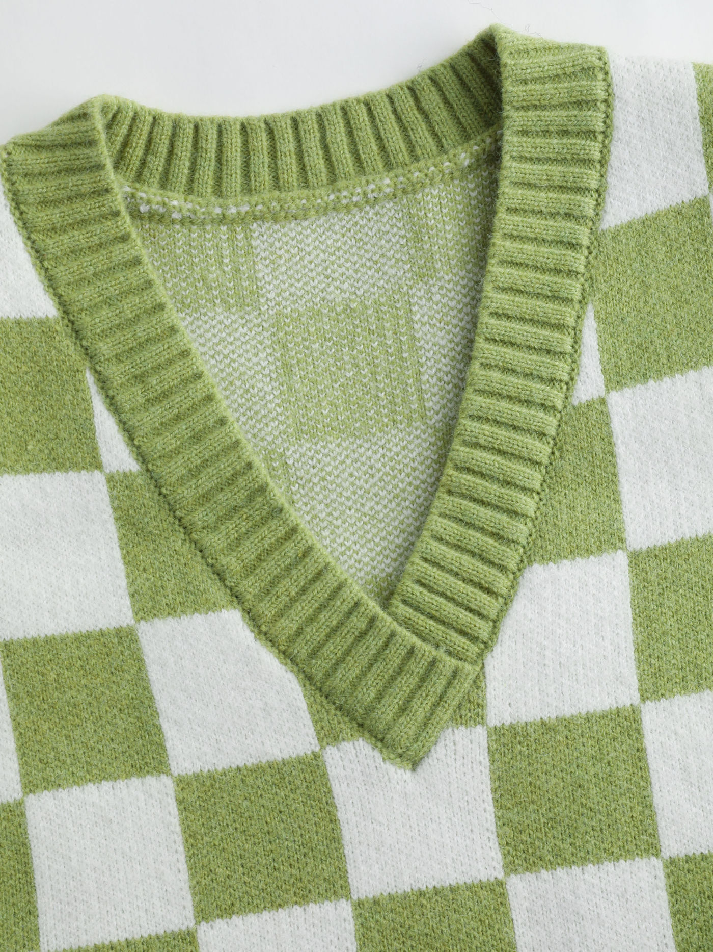 Gilet a quadri verde verde