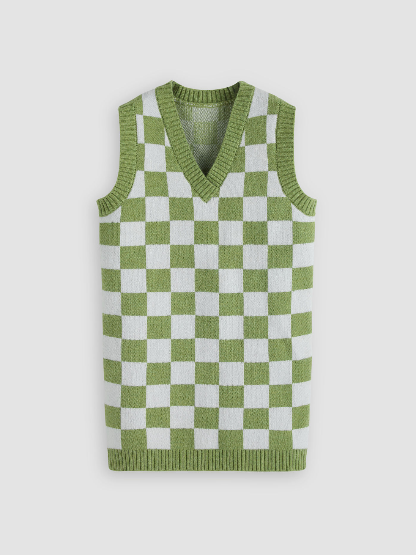 Gilet a quadri verde verde