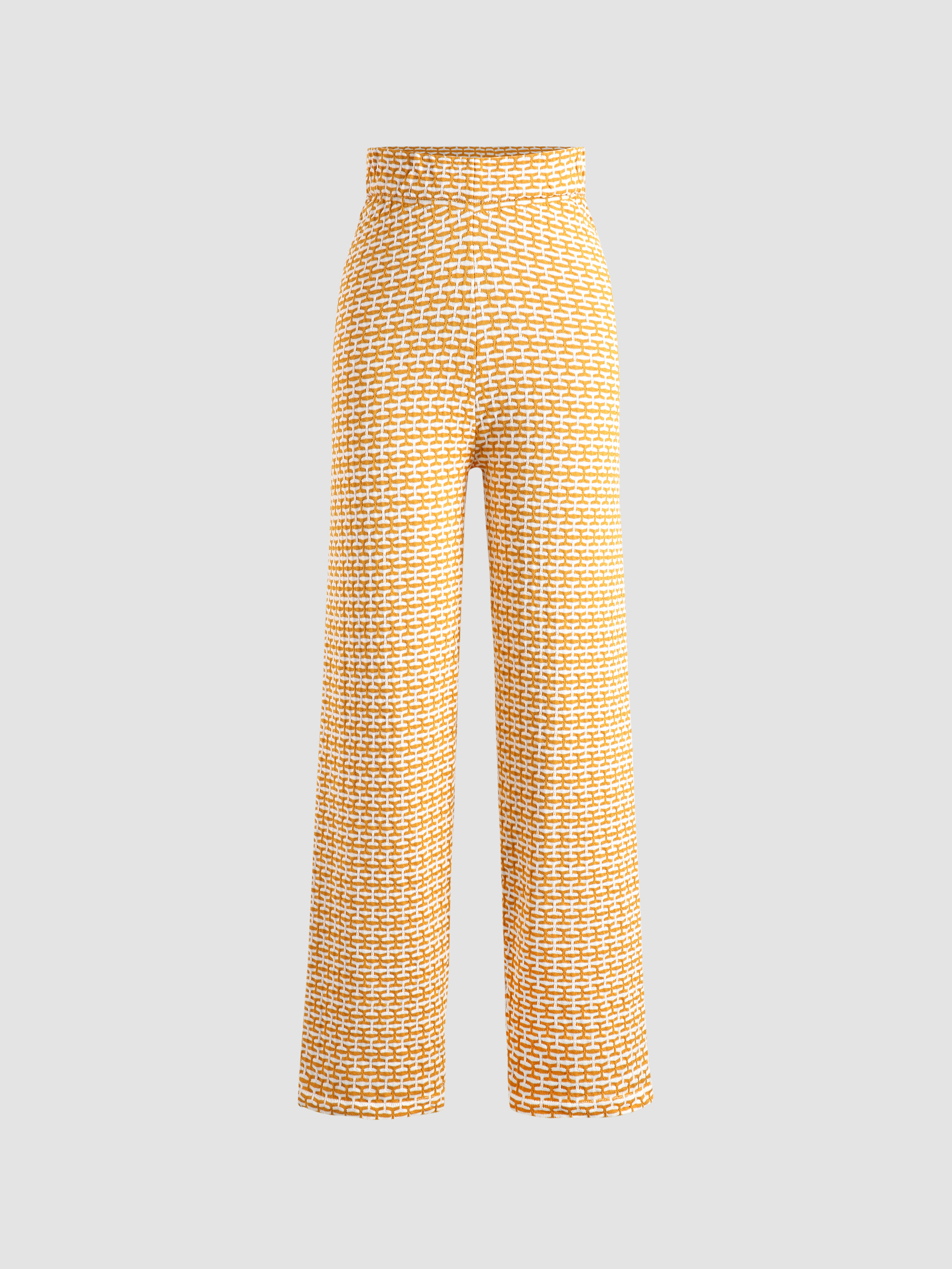 Yellow houndstooth hot sale pants