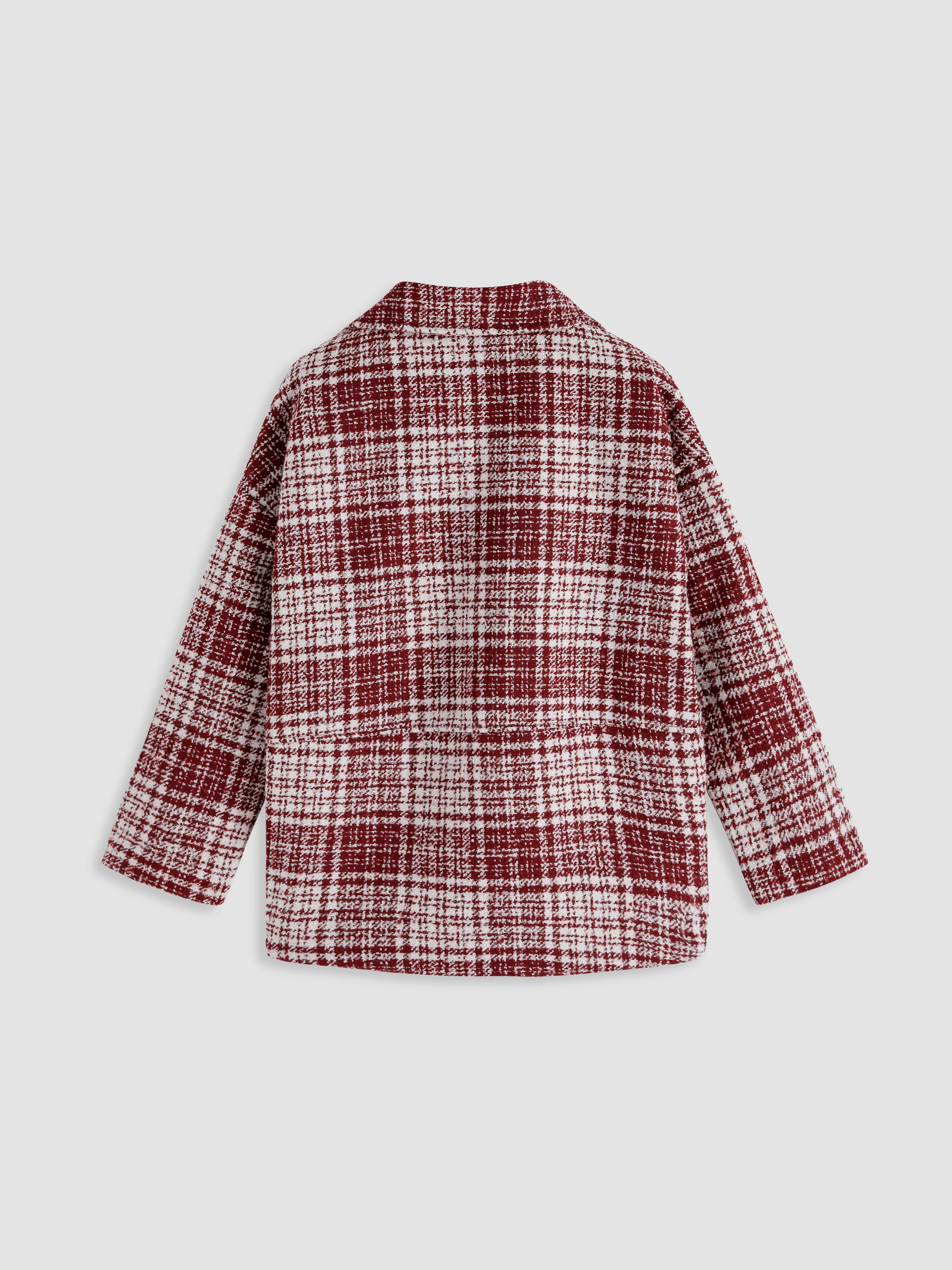 Mango Manteljas Mango Herbst Mantel Mantel Mit Rotem Karomuster Cider - Main Image