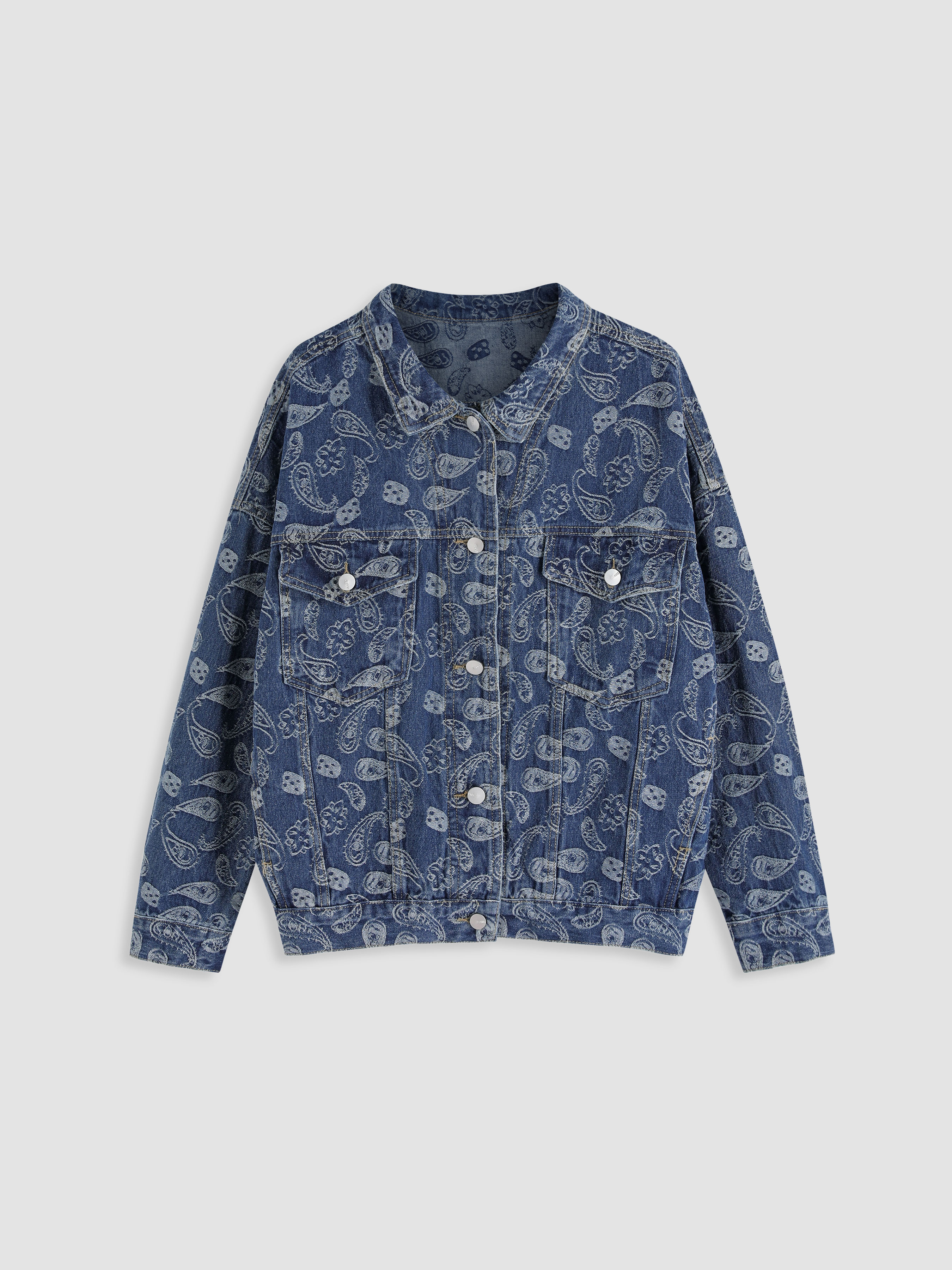 Denim Paisley Jacket Cider