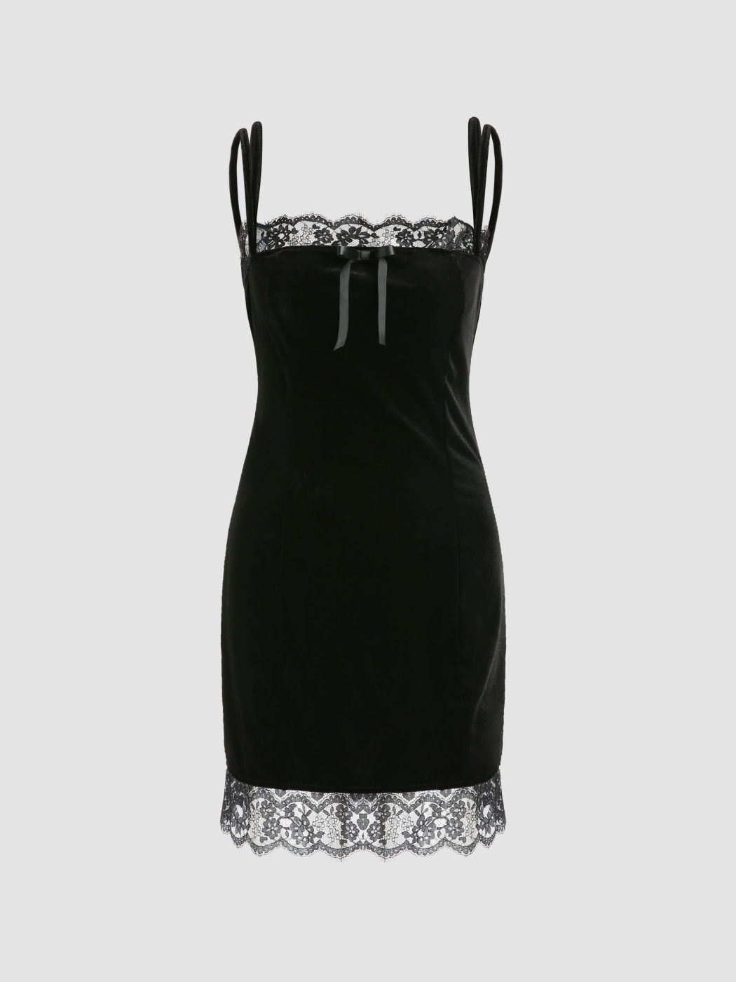 Wrap Front Mock Button Cami Dress