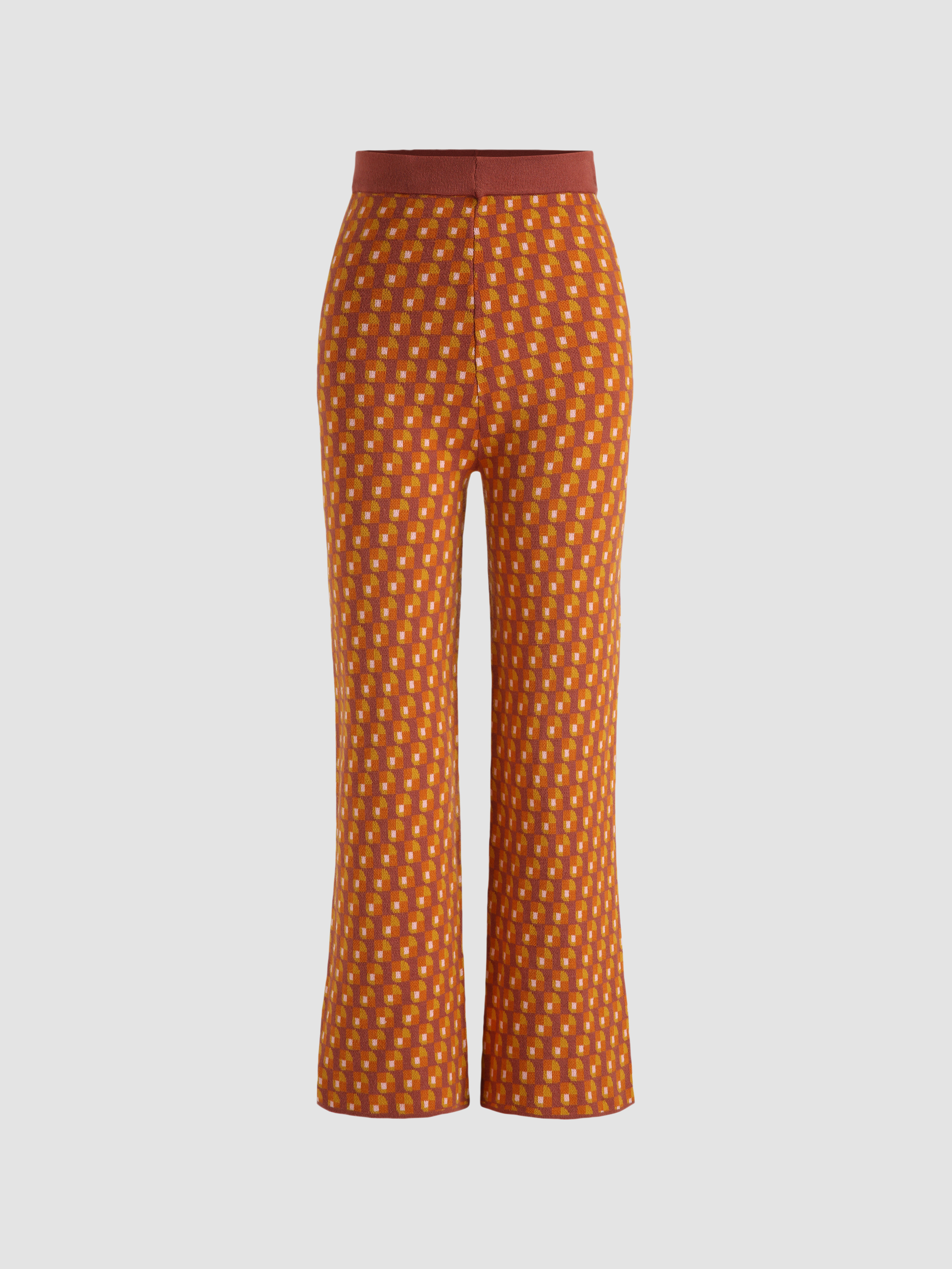 Curtain Knit Trousers ベージュ Kay Unger 5648558 - Turtleneck Belted Overlay Jumpsuit