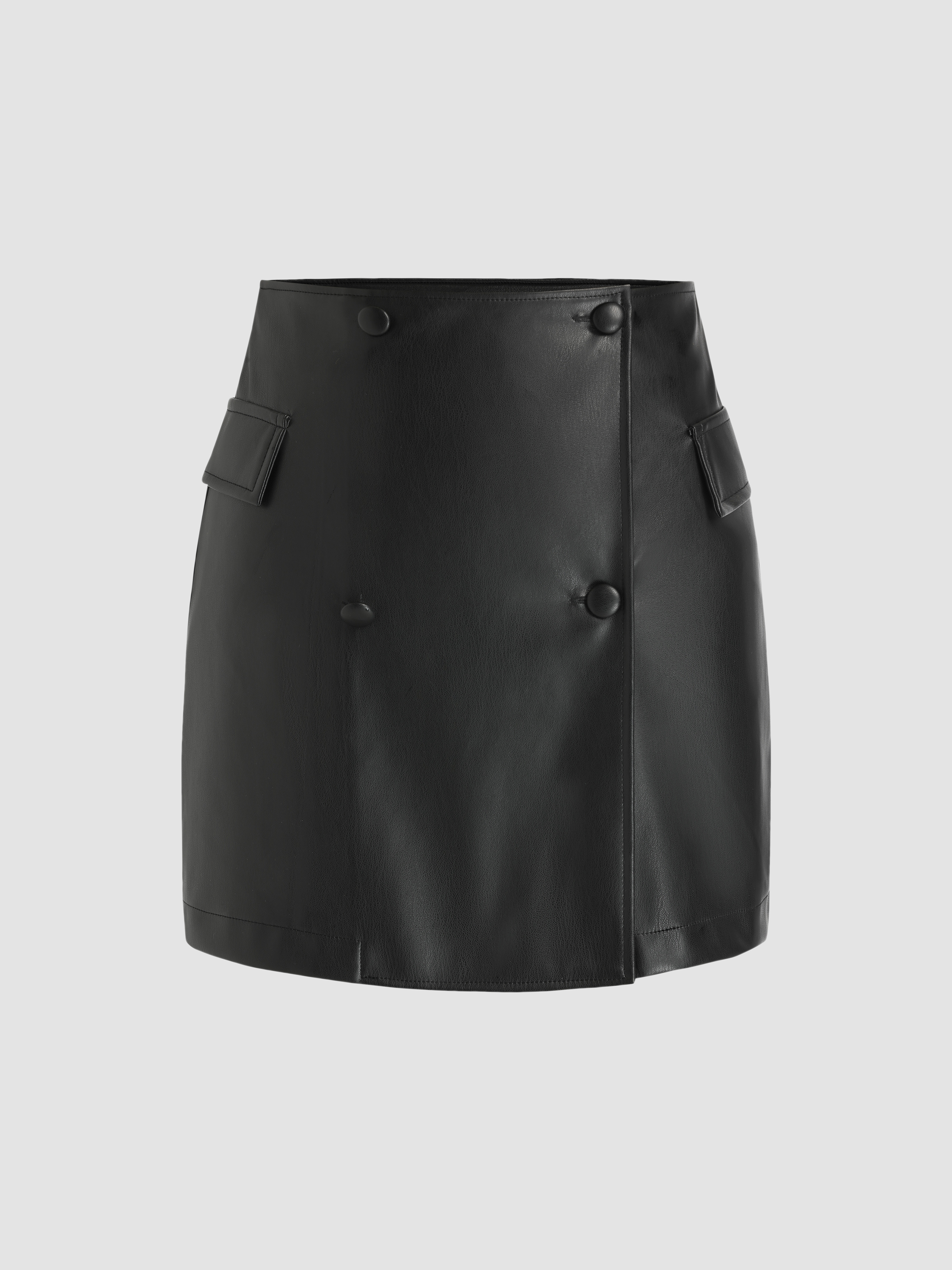 Faux Leather Mini Skirt