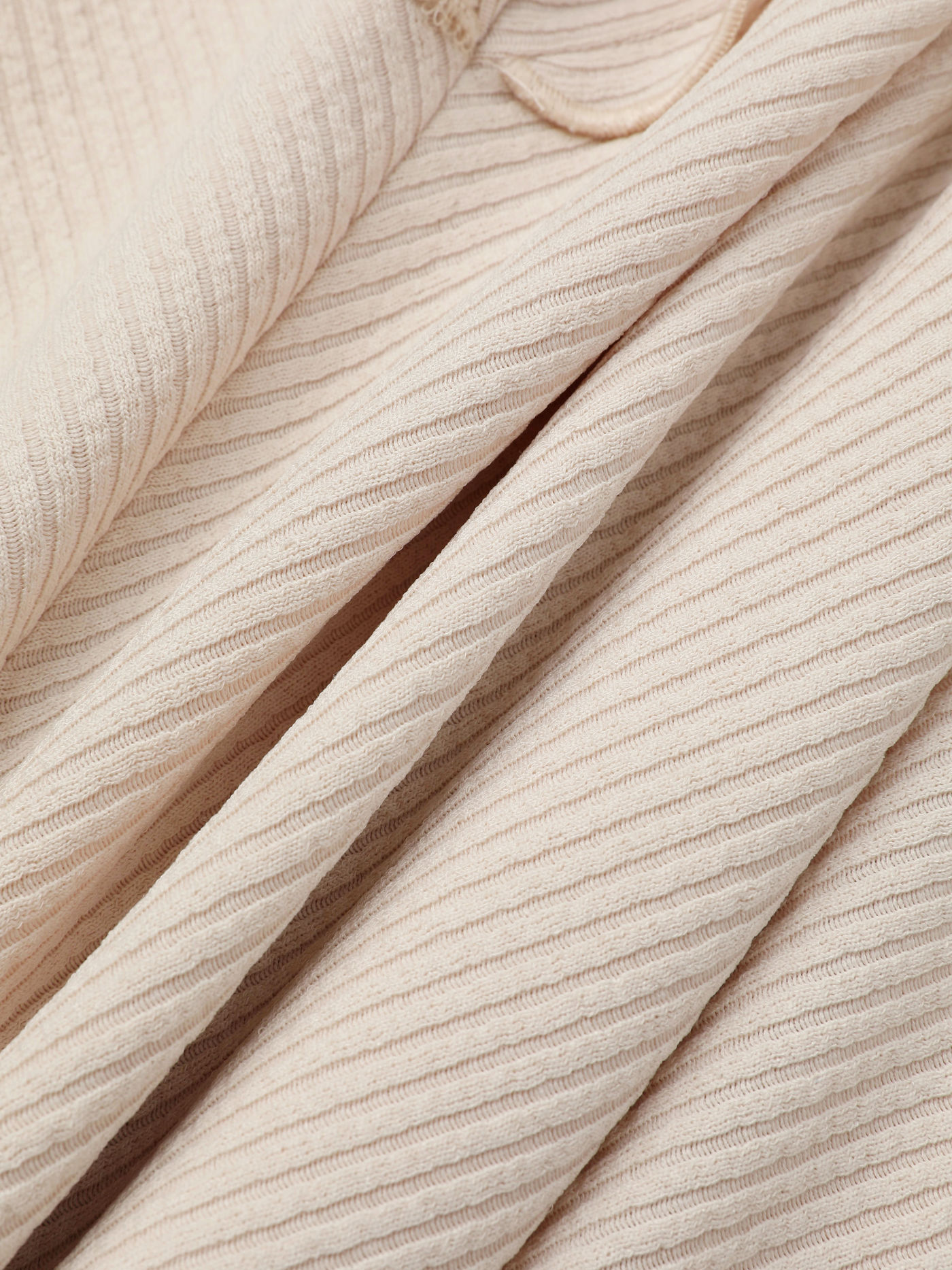 Beige Ruffle Midi Skirt