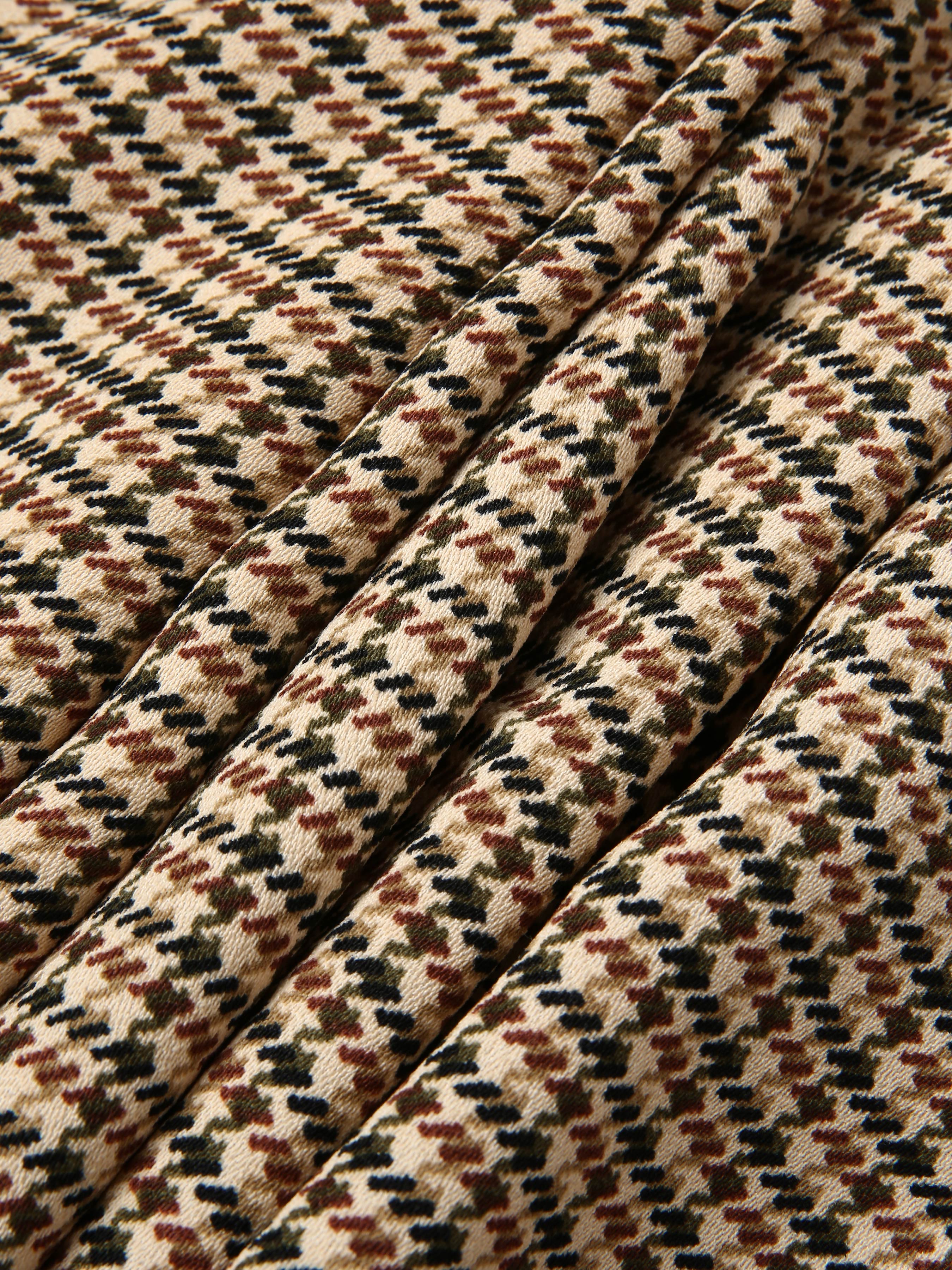 Houndstooth Pattern Trousers