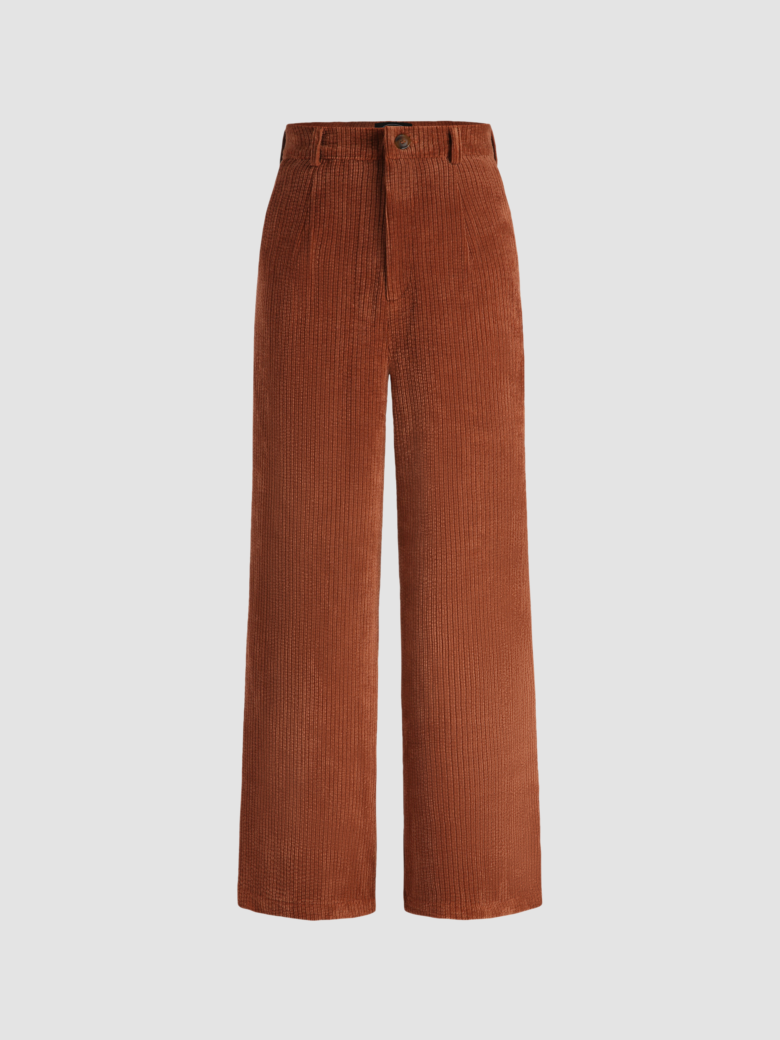 The Annie Straight Corduroy Pant in Amber Brown – Frank And Oak USA