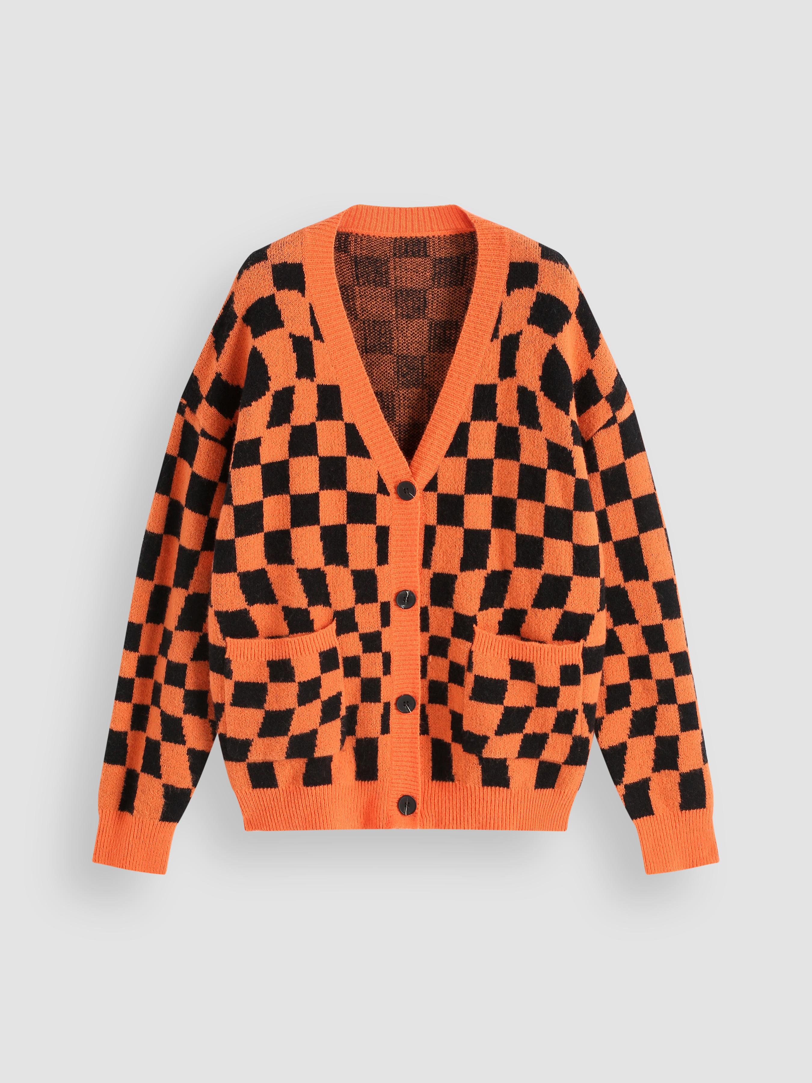 Orange and black clearance cardigan