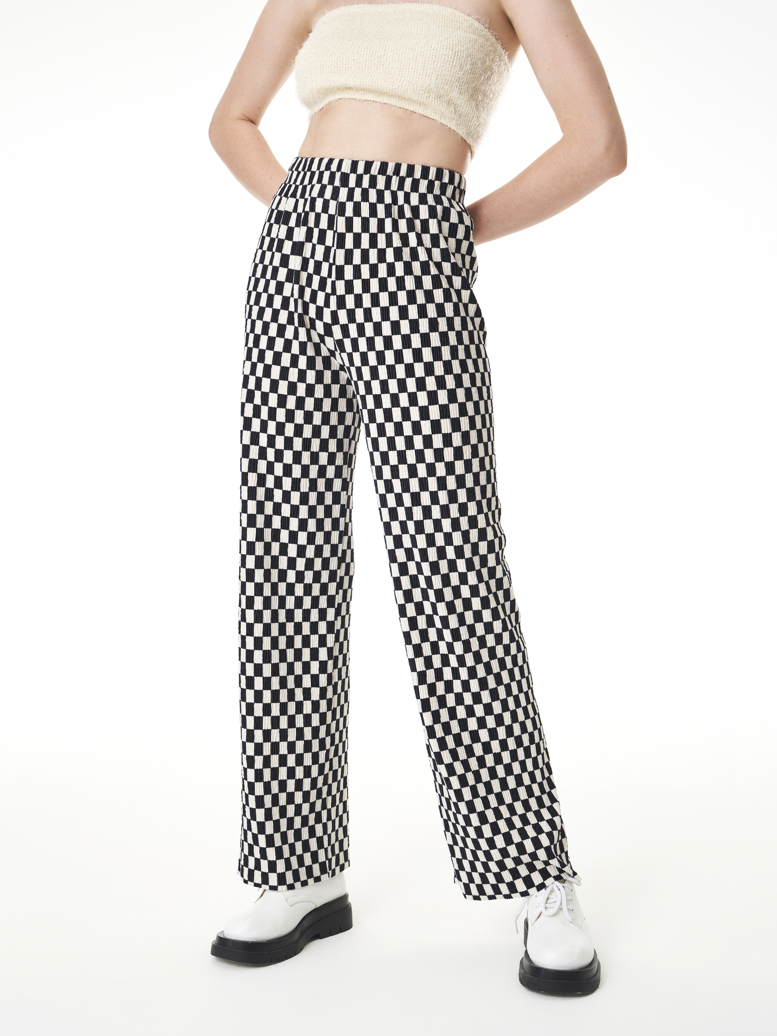 Checker Board Trousers - Cider