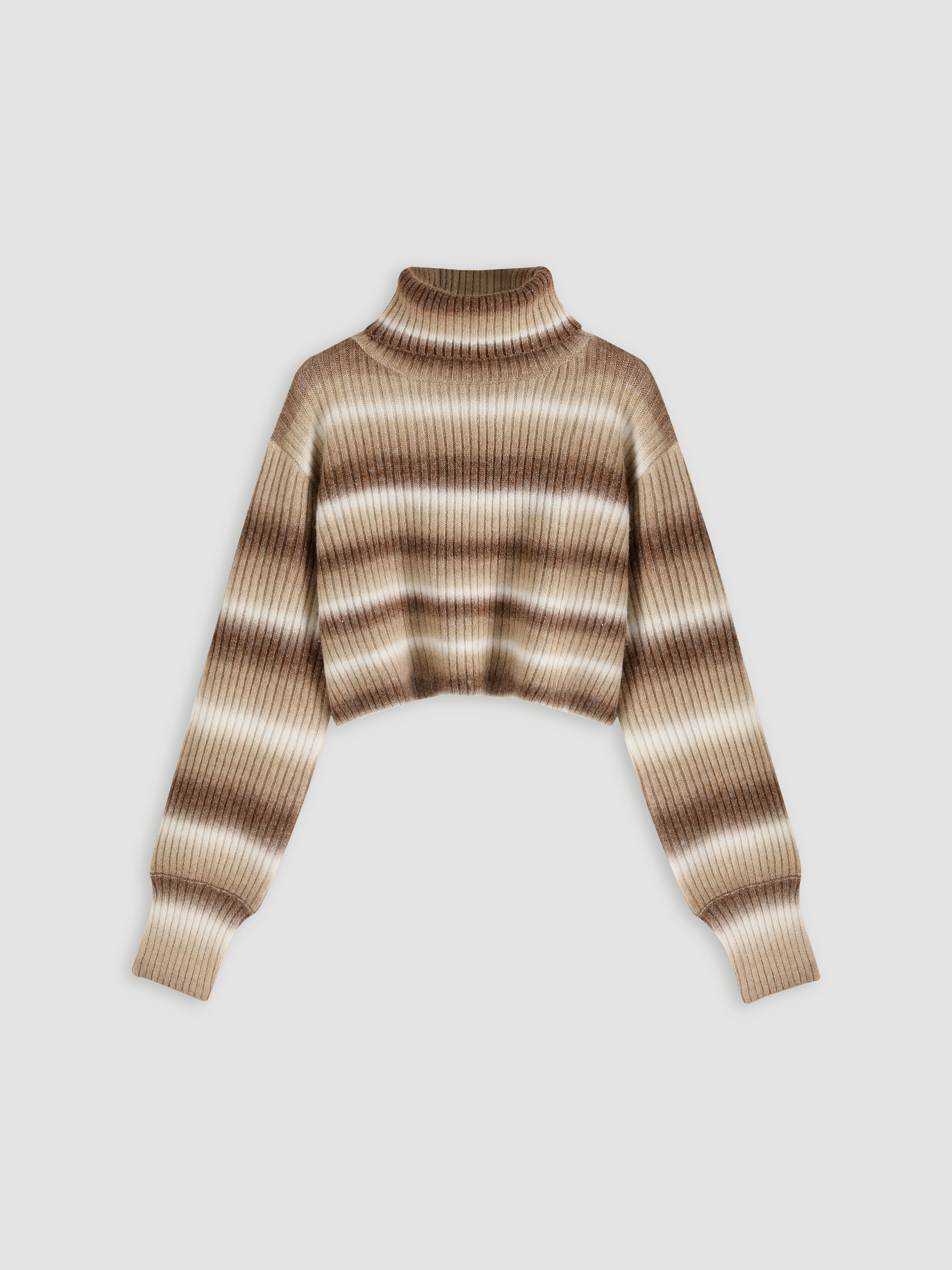 Cropped on sale camel sweater