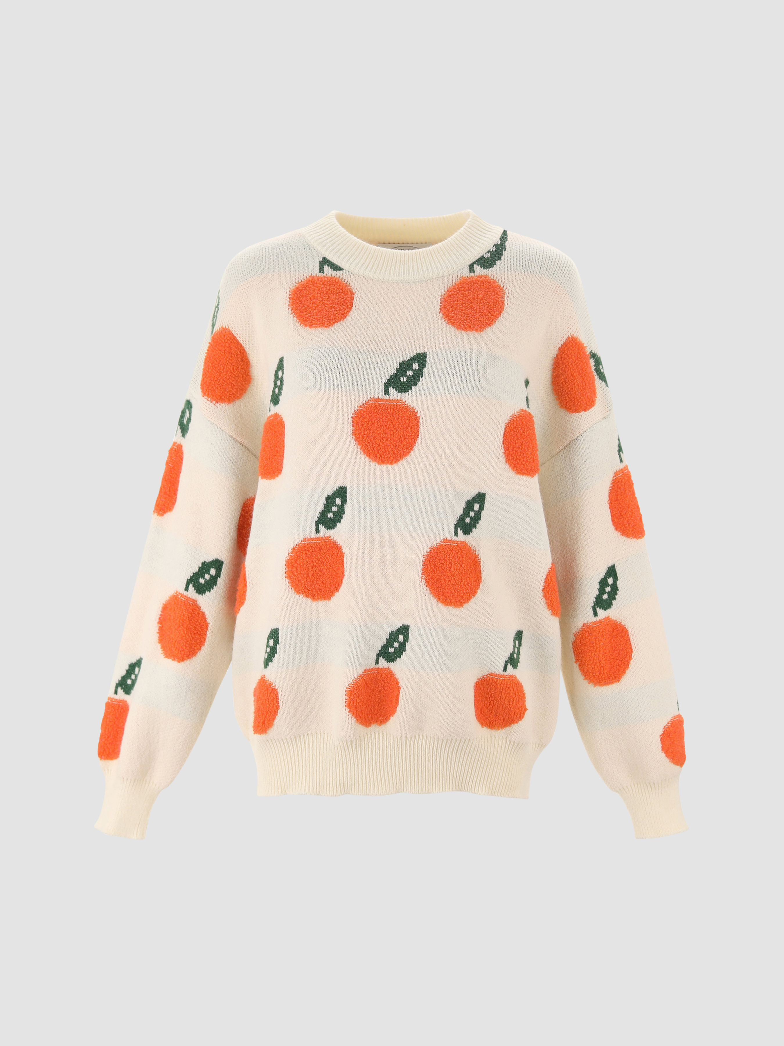 Orange Pattern Sweater