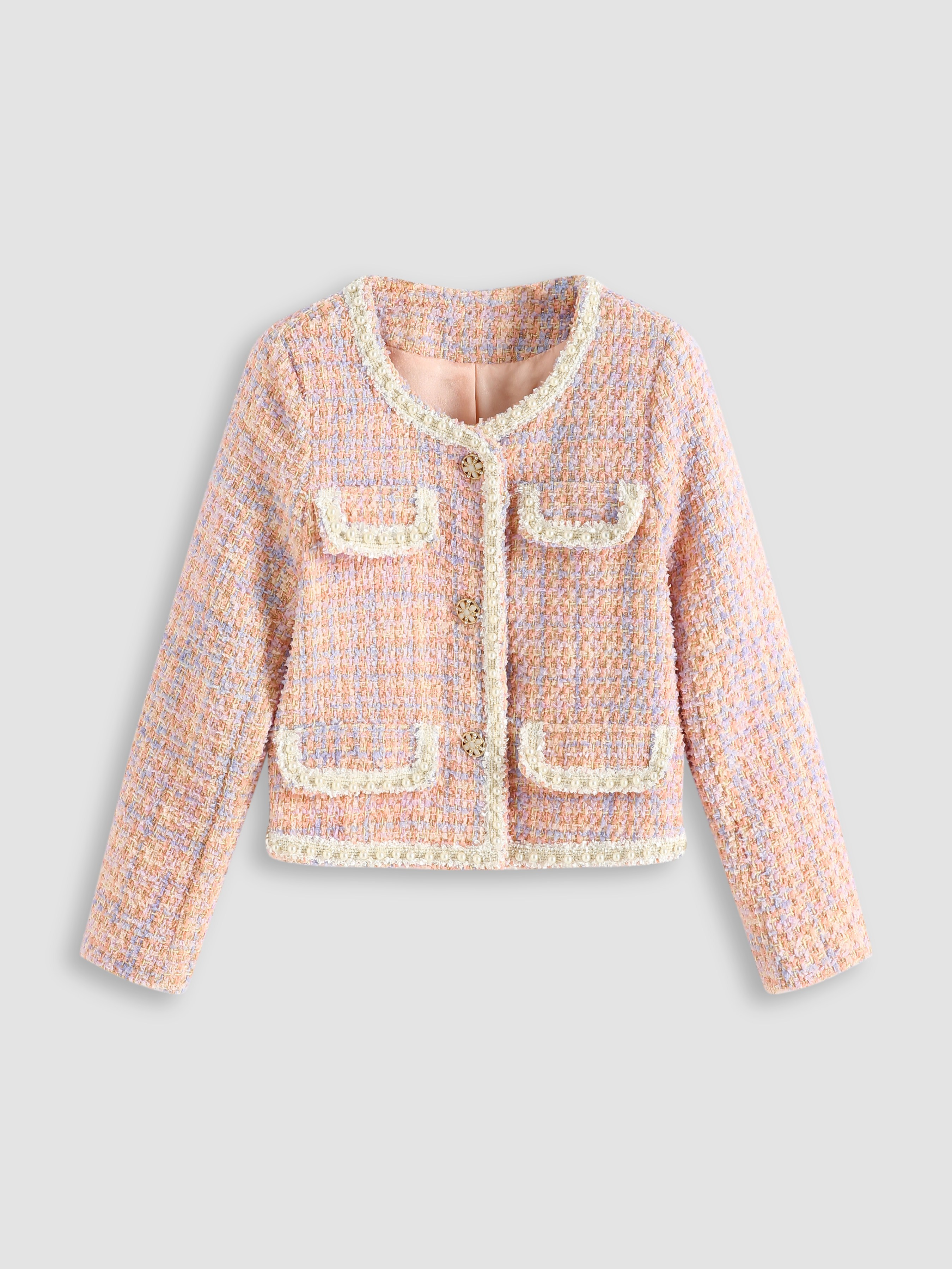 Miss Pink Tweed Jacket Cider