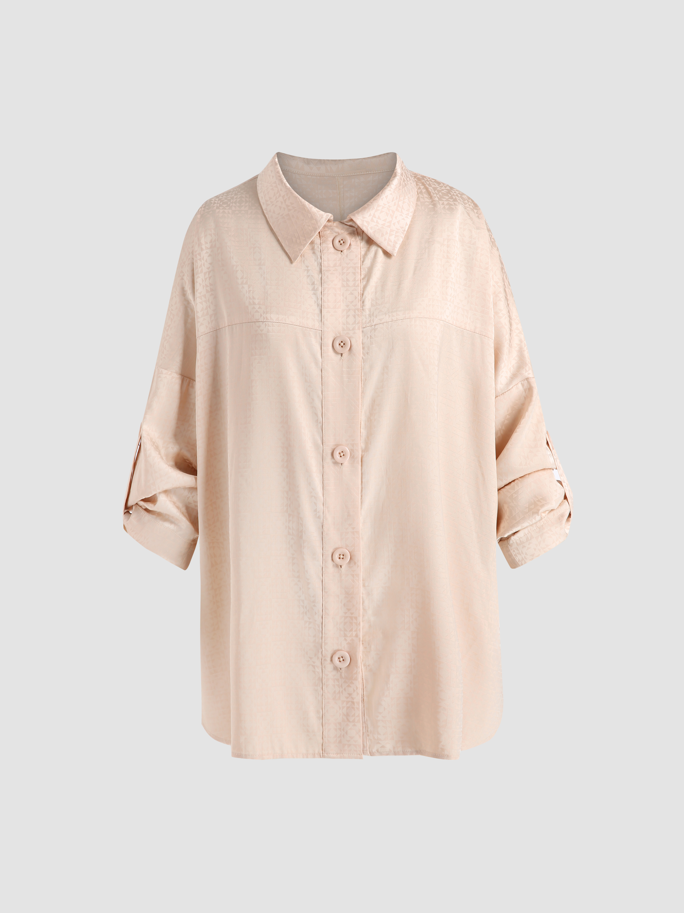 Chesty - 美品 akiki CUT JACQUARD BLOUSE/pink Pink Jacquard Blouse