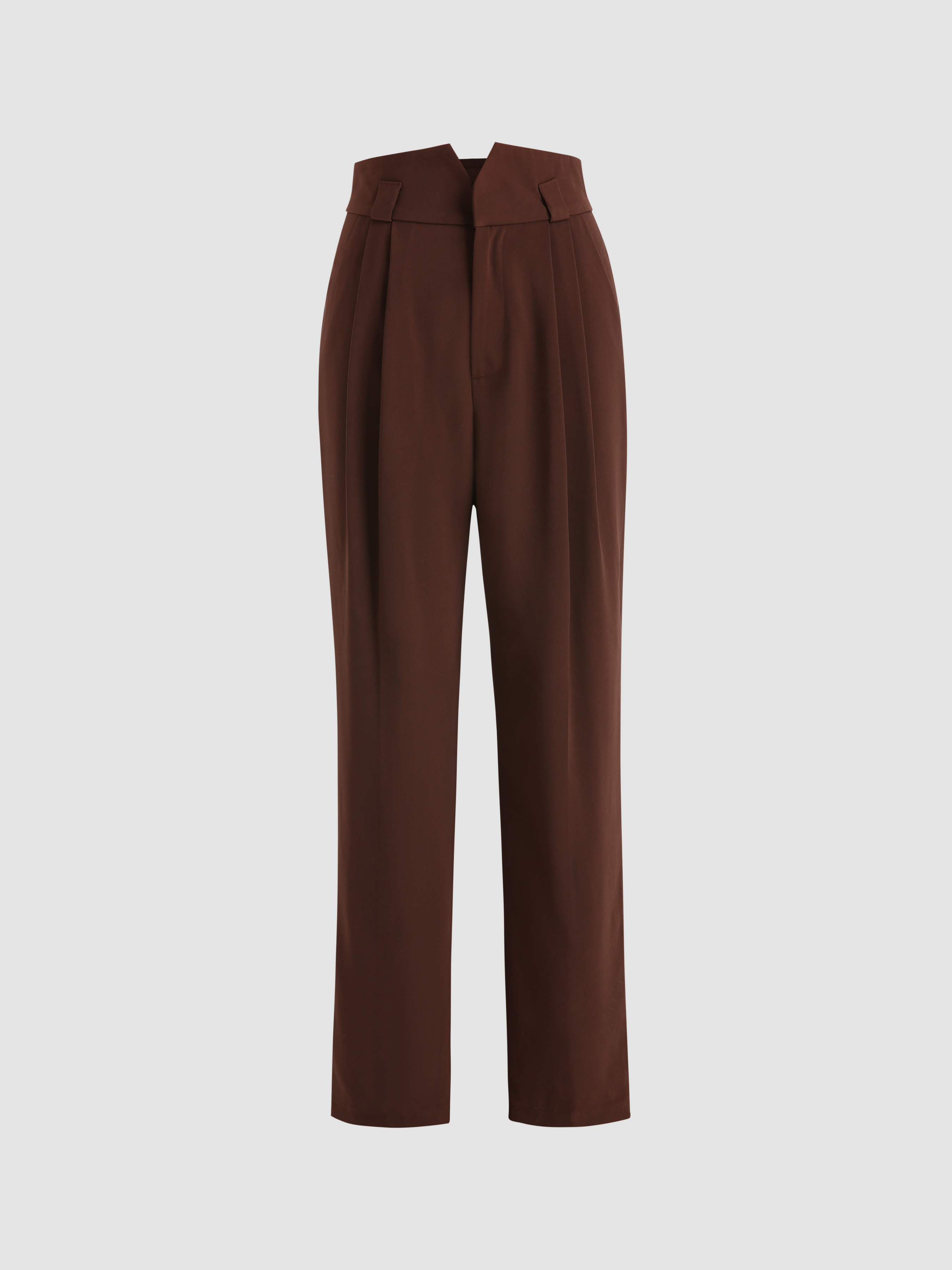 Brown High Waist Pants Cider