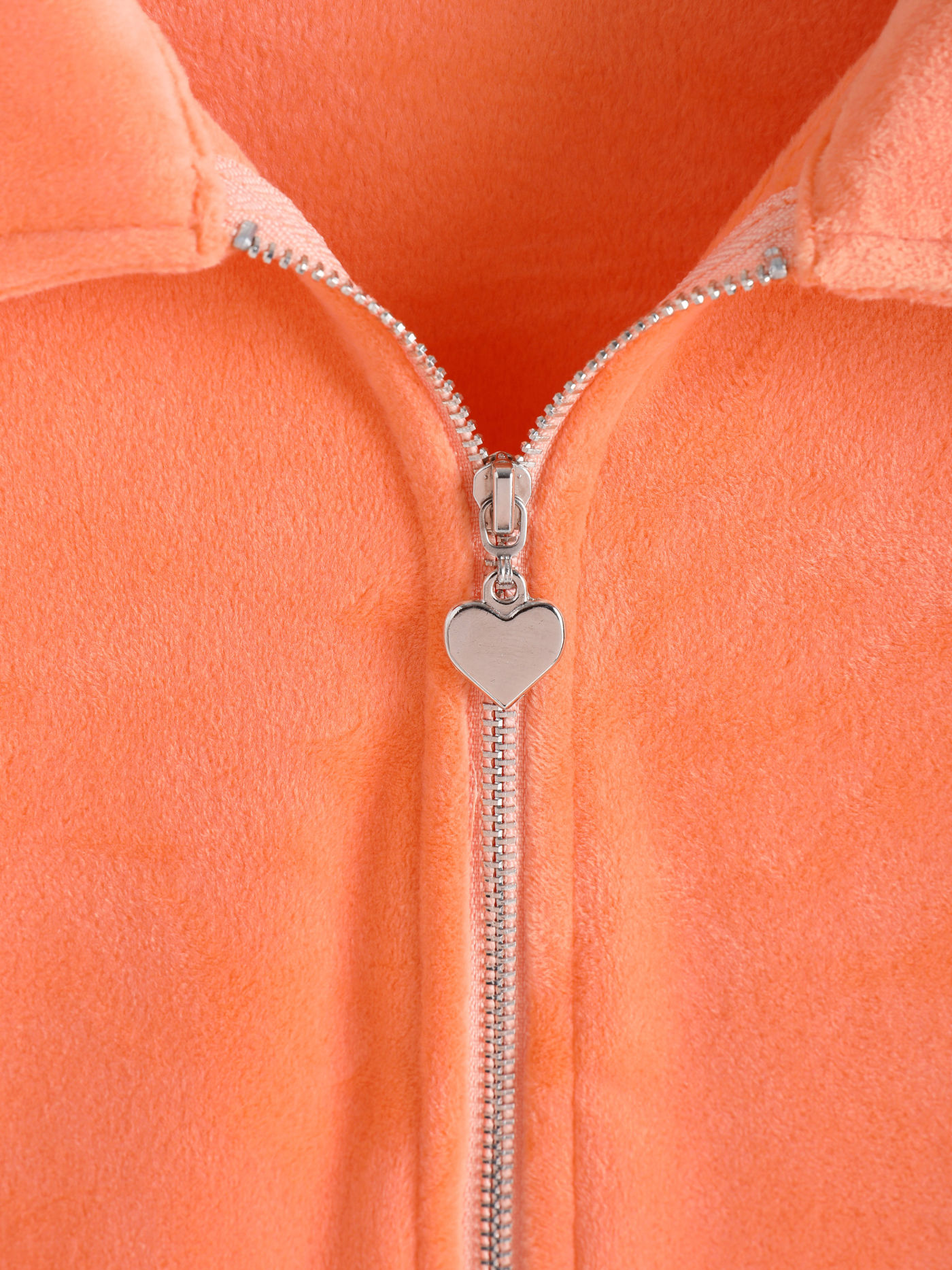 Gemütliche orange Reißverschlussjacke