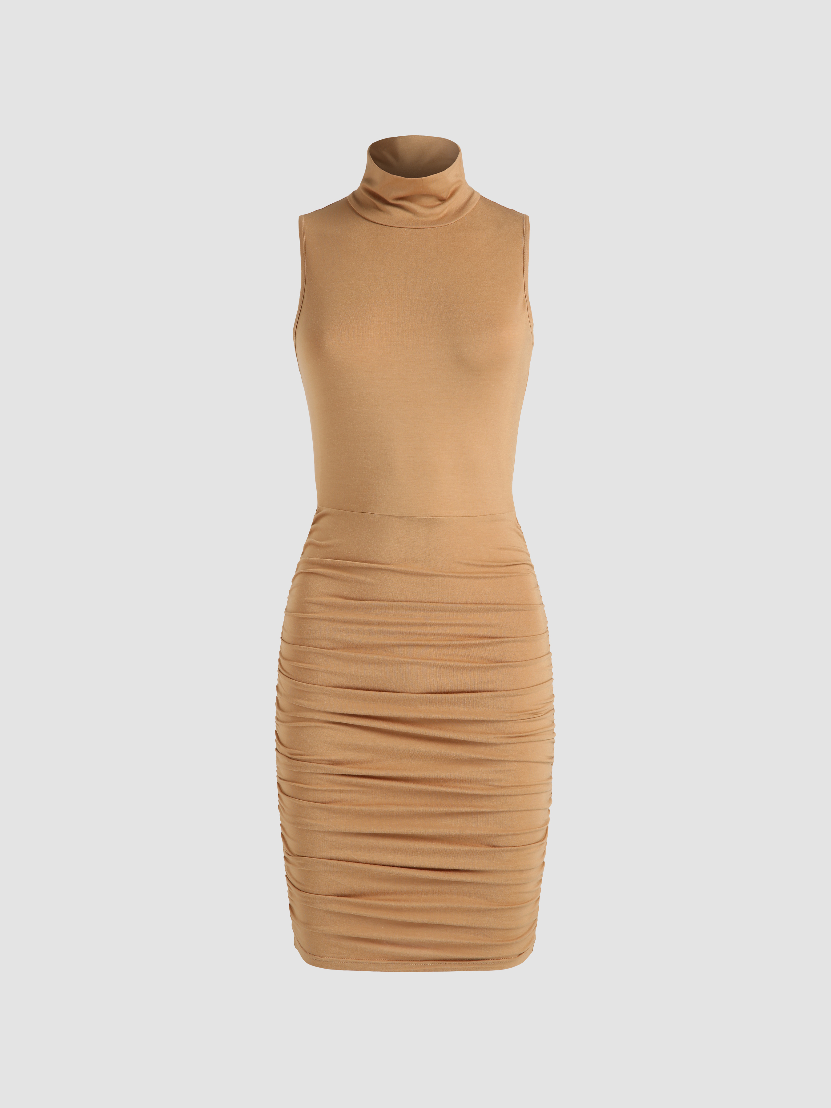 Buy Long Sleeve Turtleneck Bodycon Dress Online at desertcartINDIA