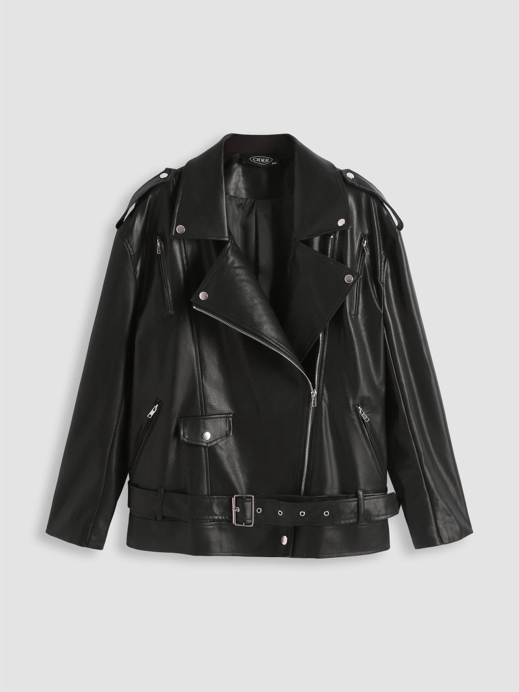 Outlaw Oversized Faux Leather Jacket