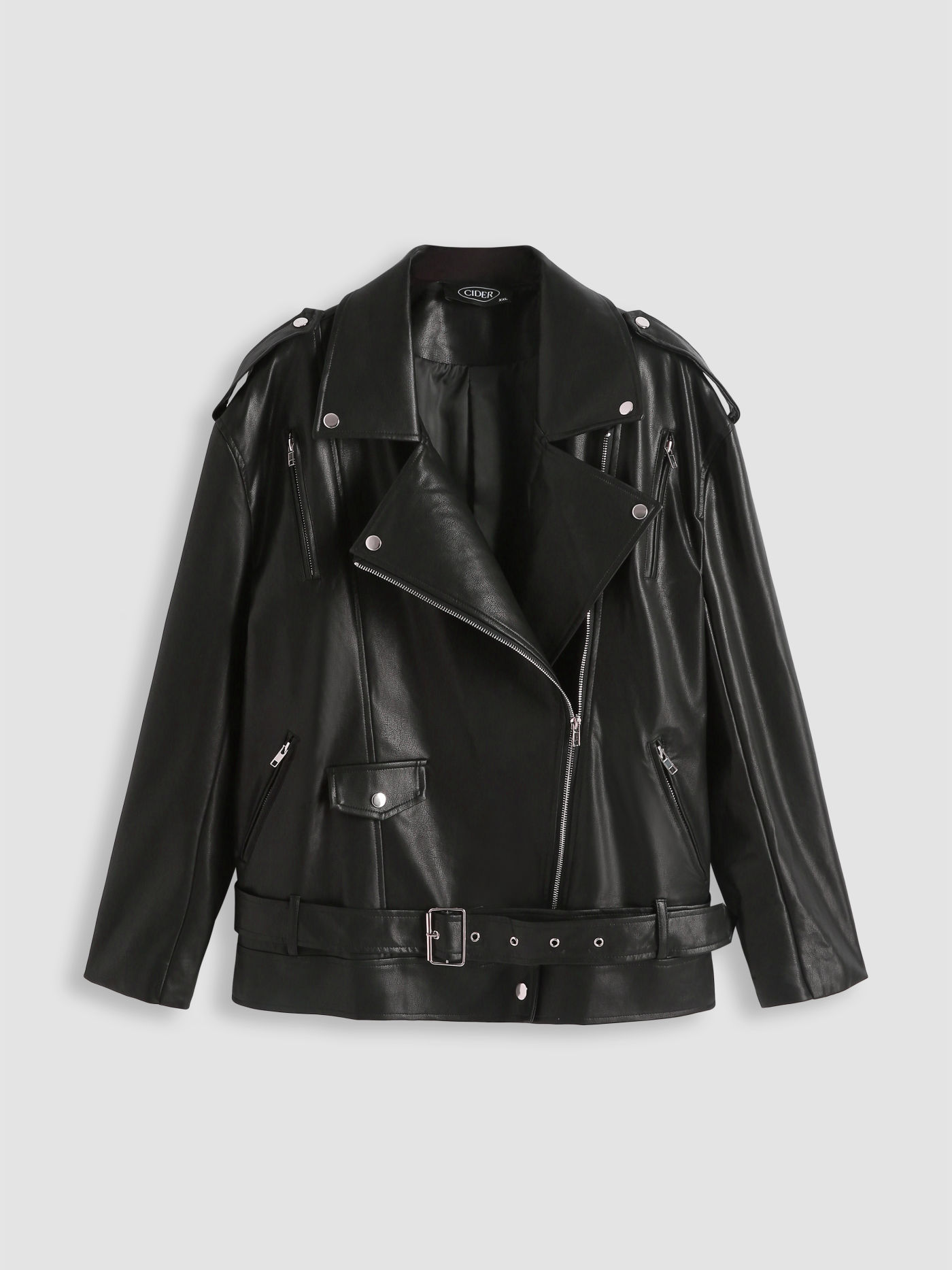 Outlaw Oversized Faux Leather Jacket