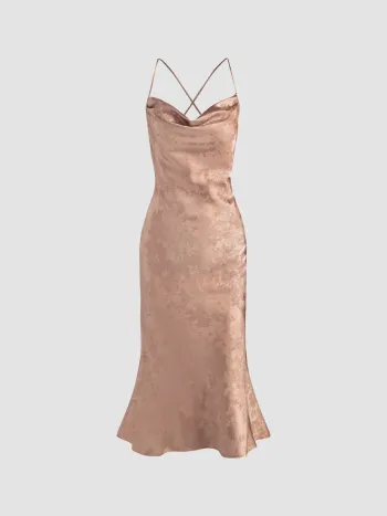 Florales Muster Midikleid