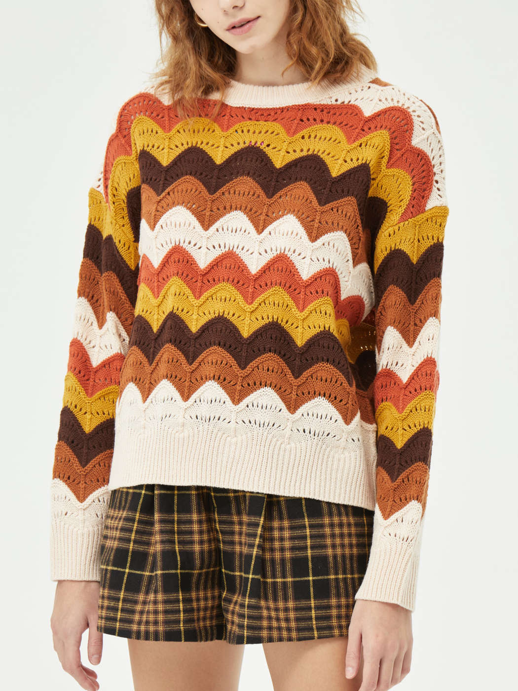 Maglione con onde arcobaleno Cider