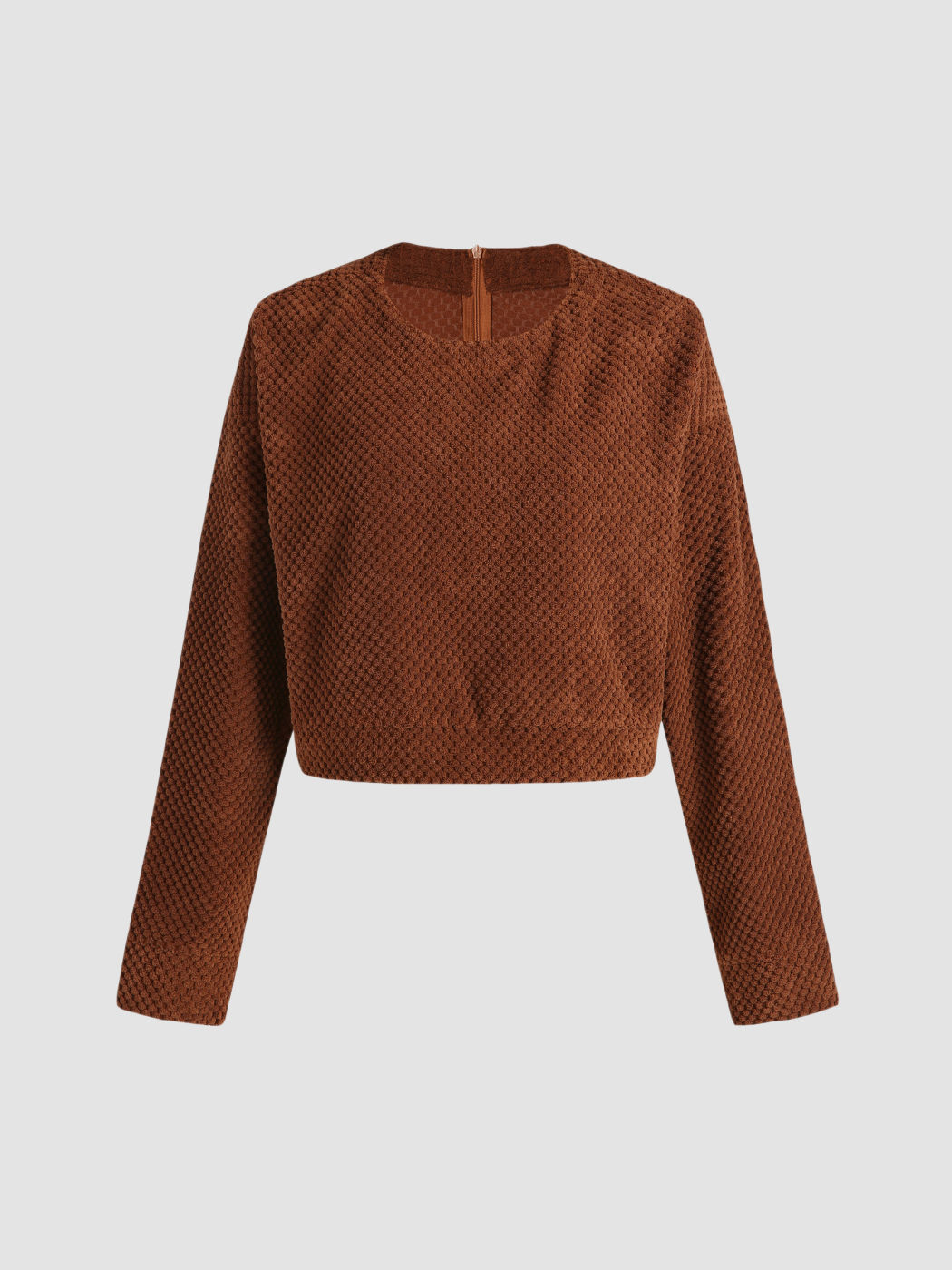  Lässiges braunes Crop Top