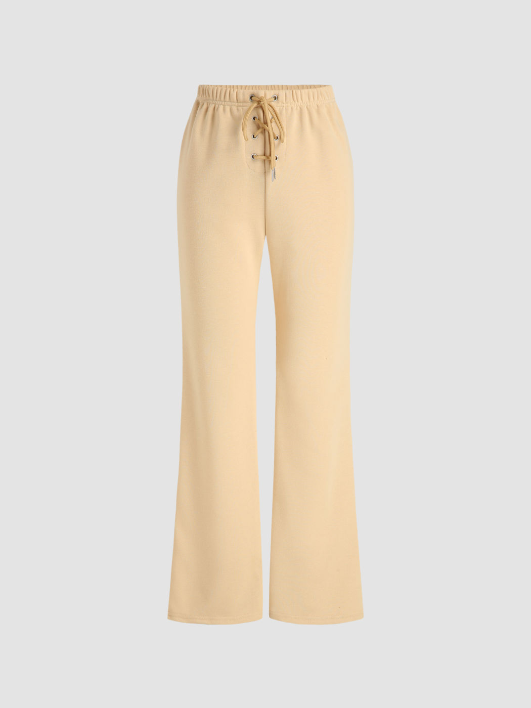 Tan Tie Front Pants