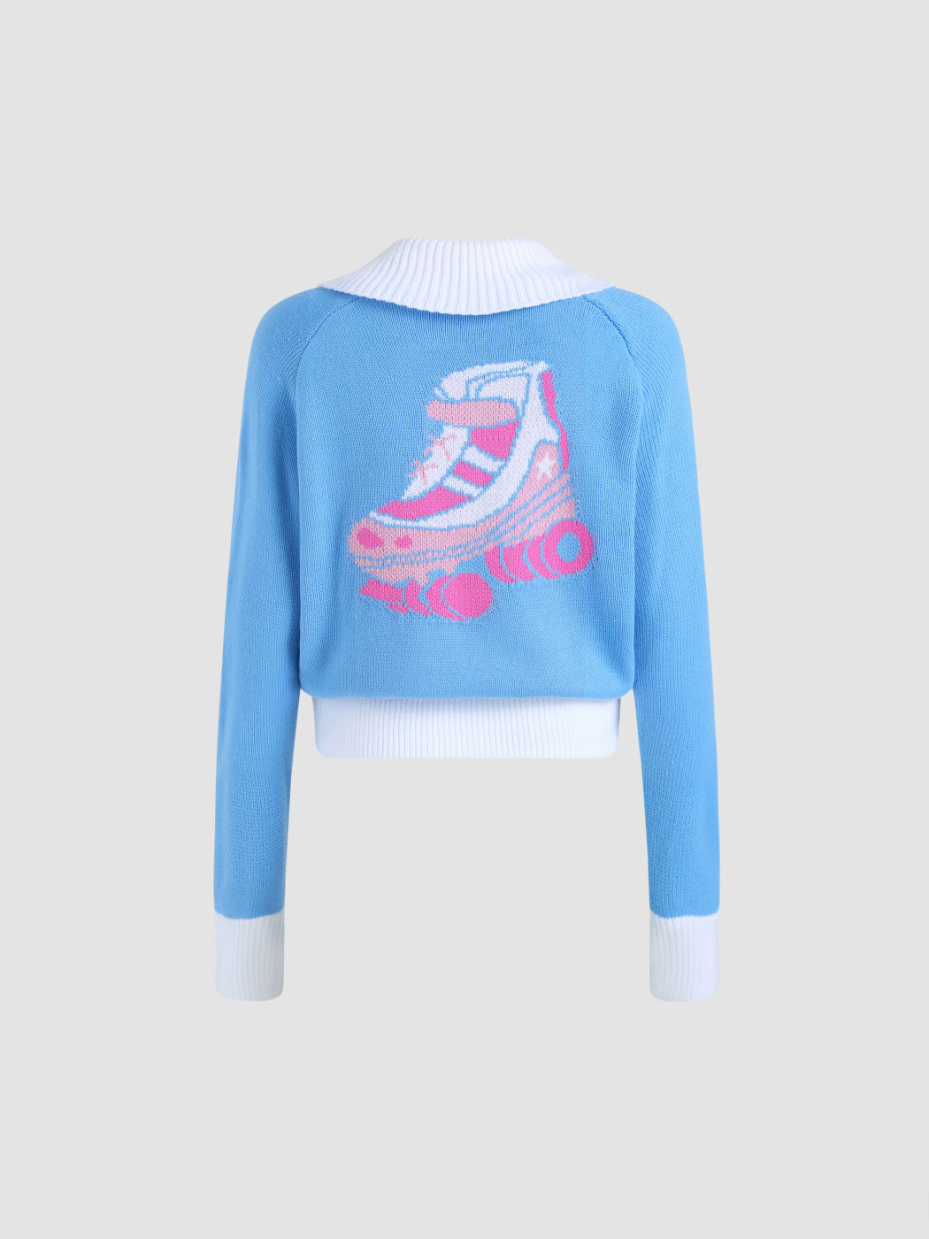 Baby Blue Zip Up Cardigan