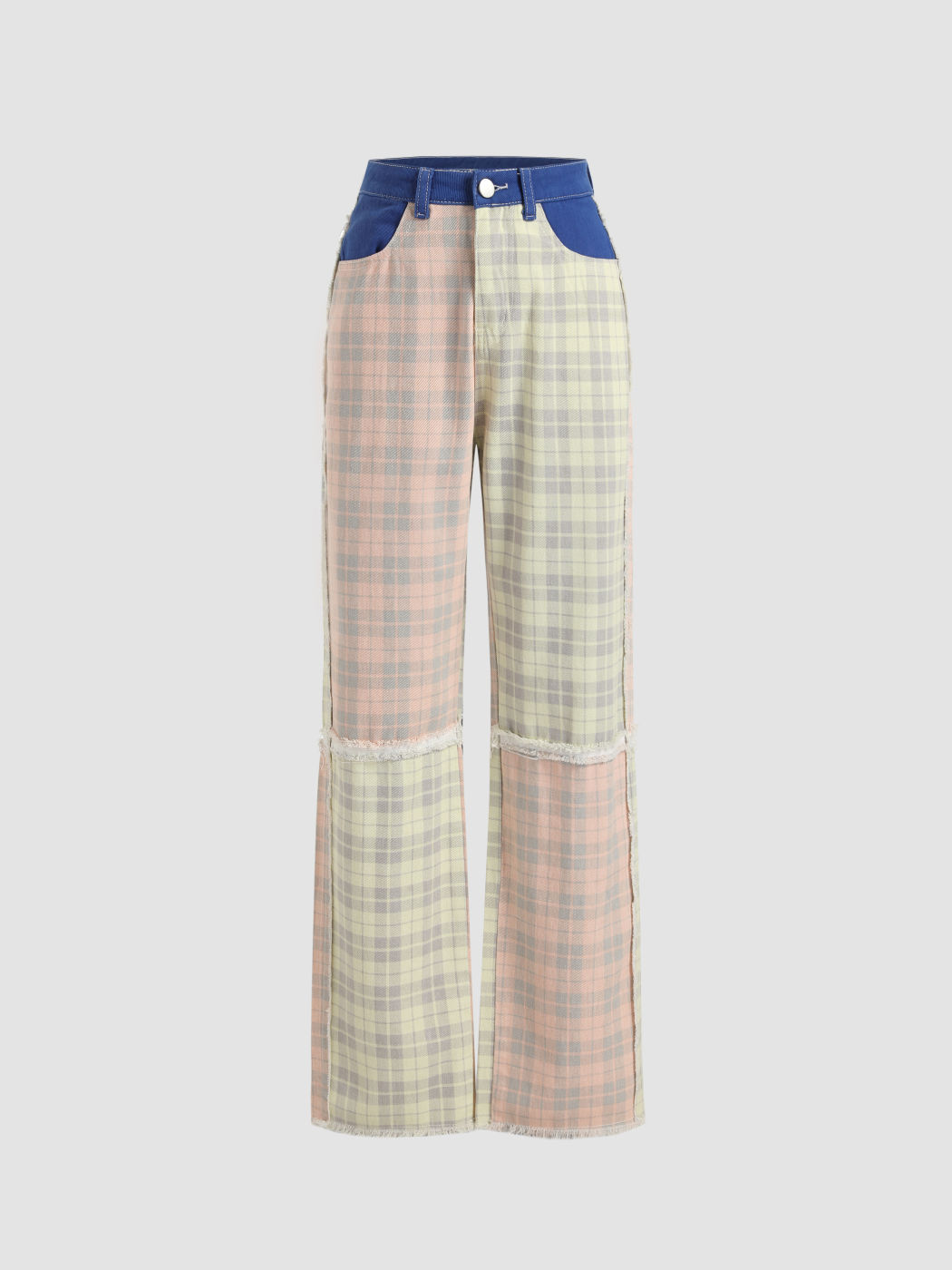  Jeans a Cuadros Irregulares