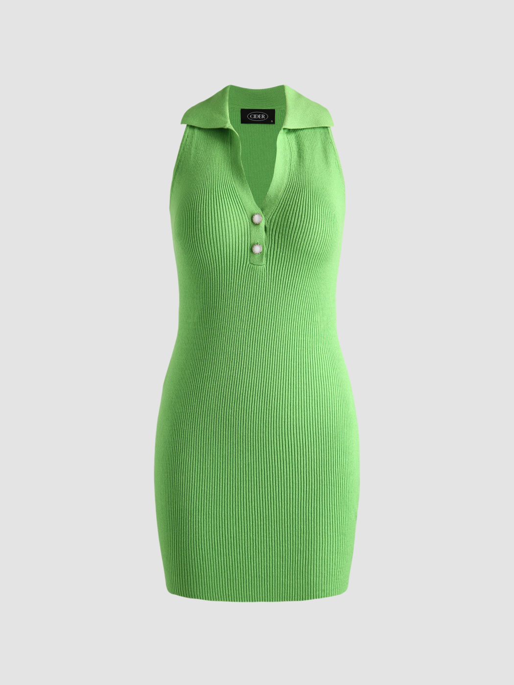 Knit Green Bodycon Dress