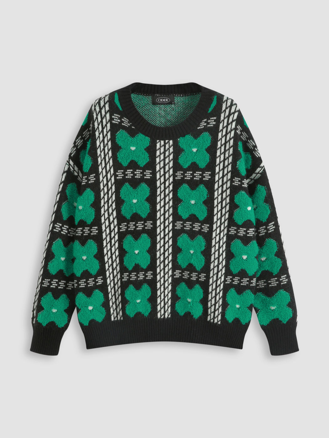 Knit Fabric Retro Garden Sweater For Daily Casual School