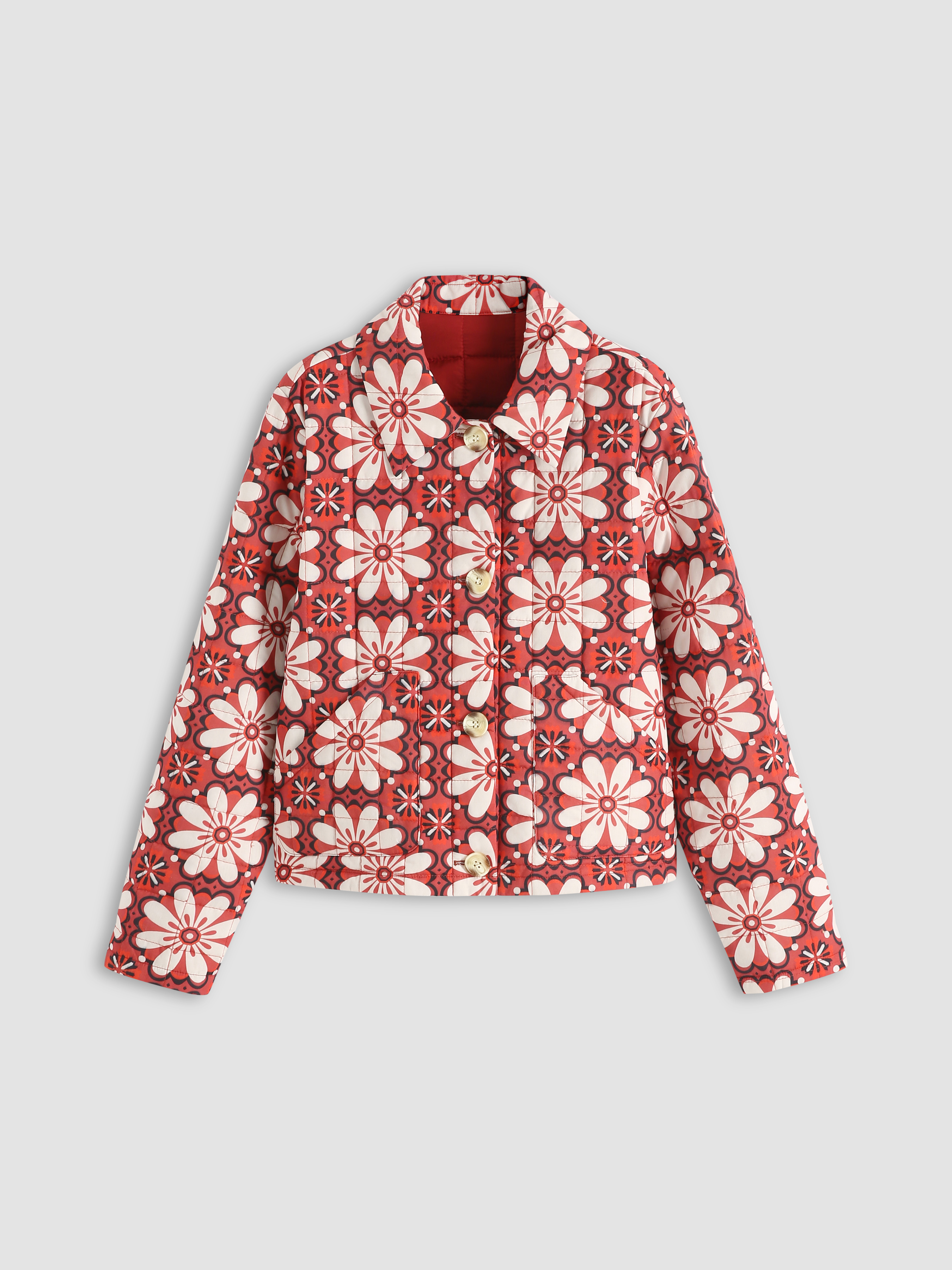 Wild Like Flowers Quilted Coat