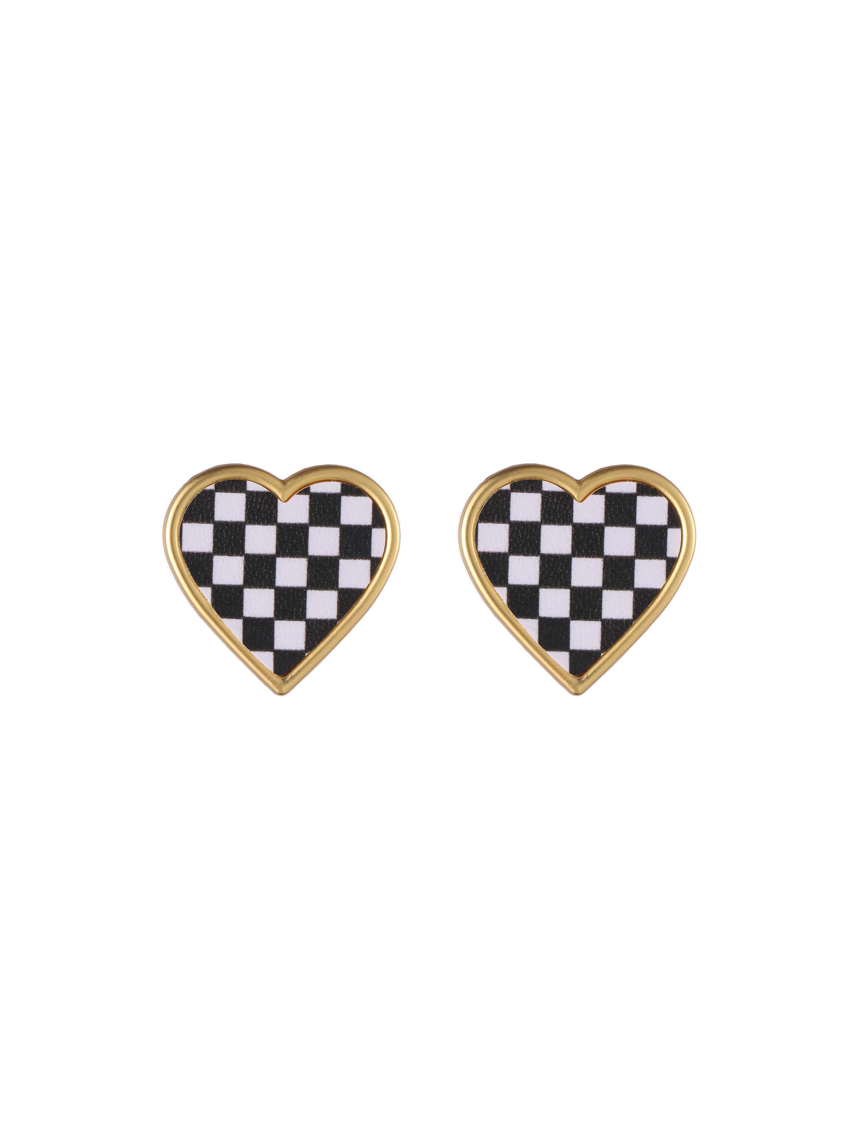 Black & White Checkerboard Earrings